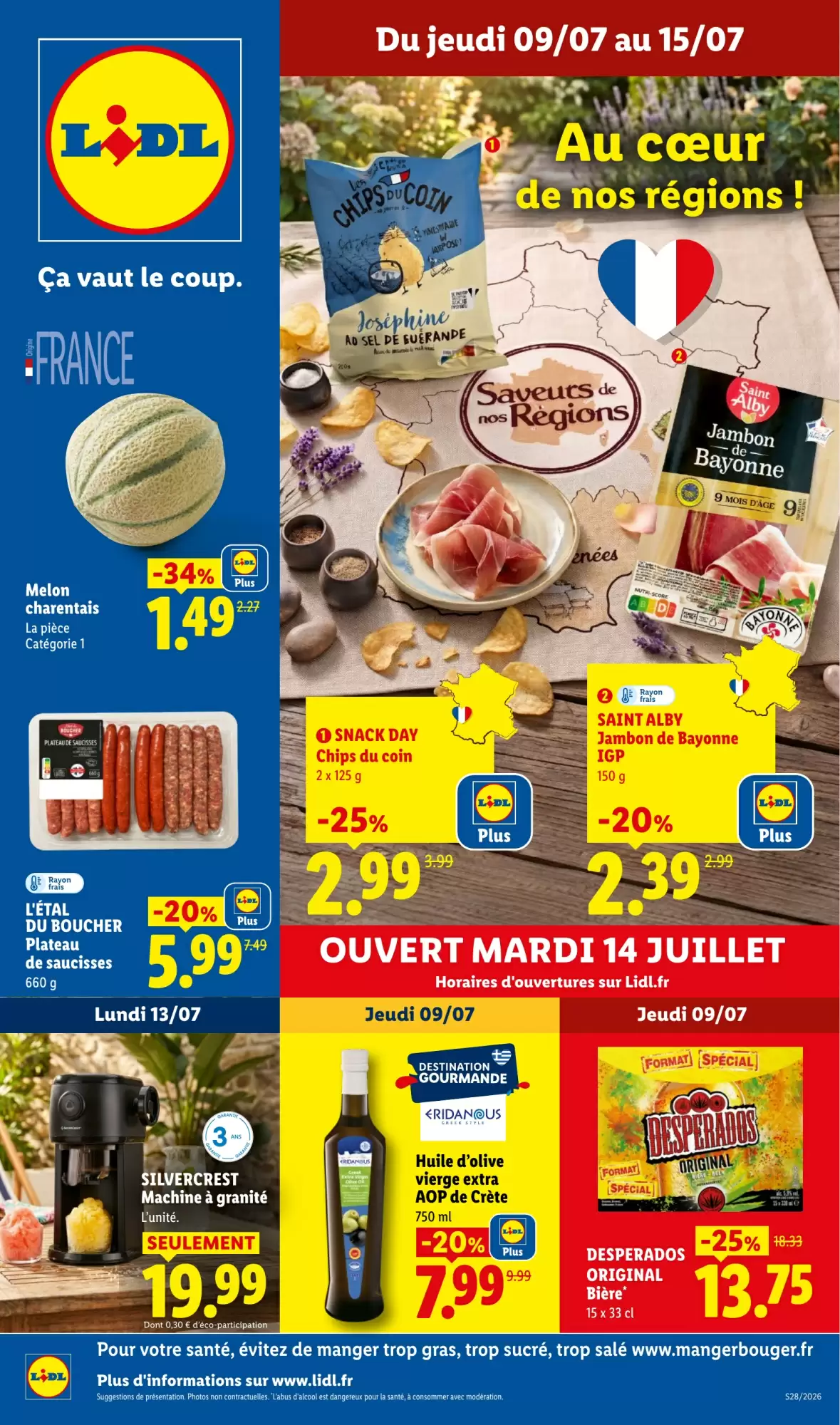 Catalogue Lidl 9 au 15 juillet 2026