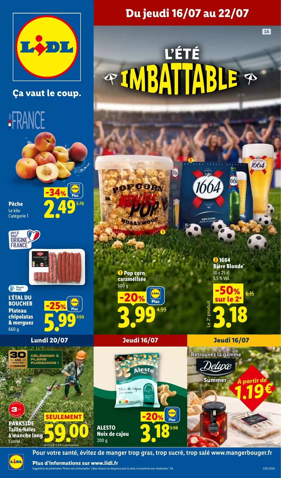 Catalogue Lidl 16 au 22 juillet 2026 - couverture