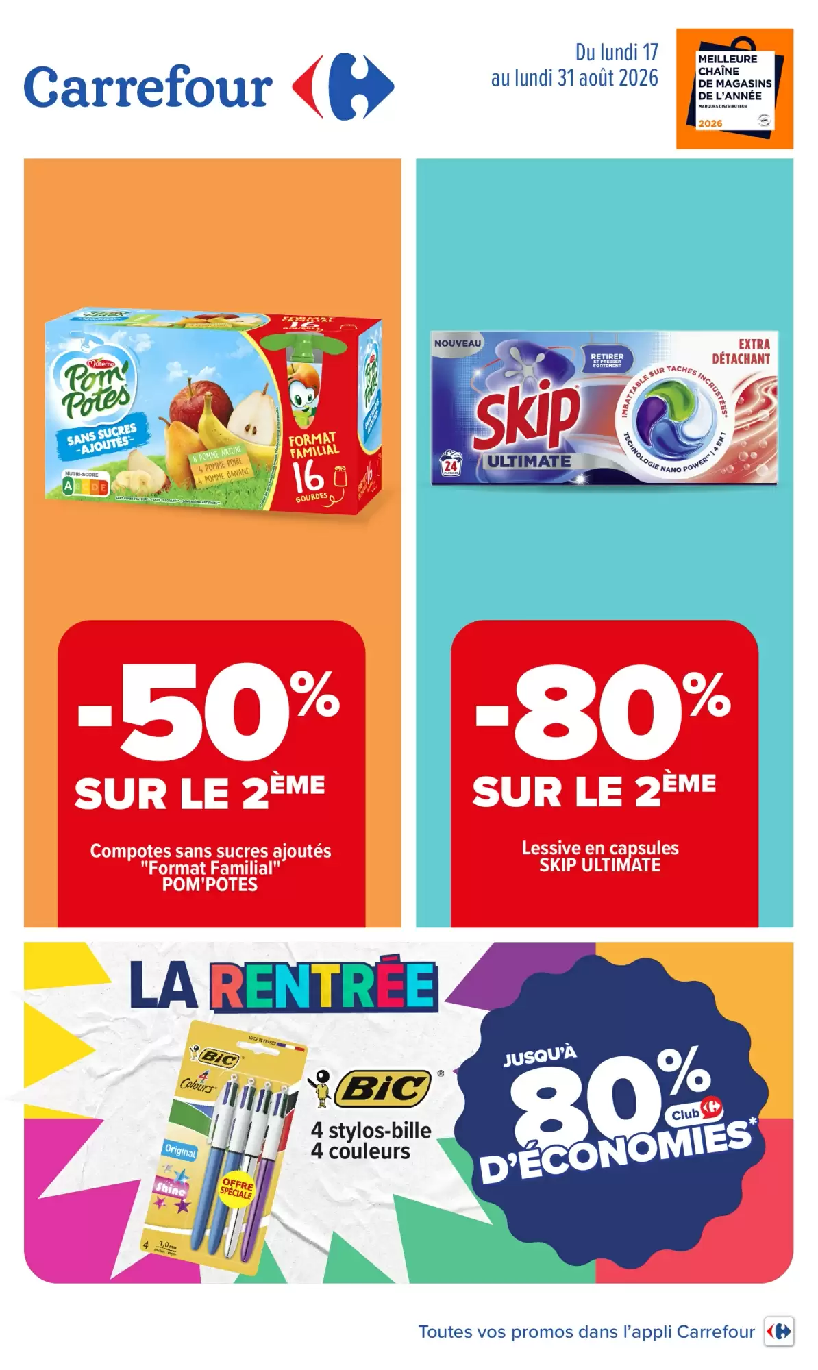 Catalogue Carrefour 17 au 31 août 2026 - couverture