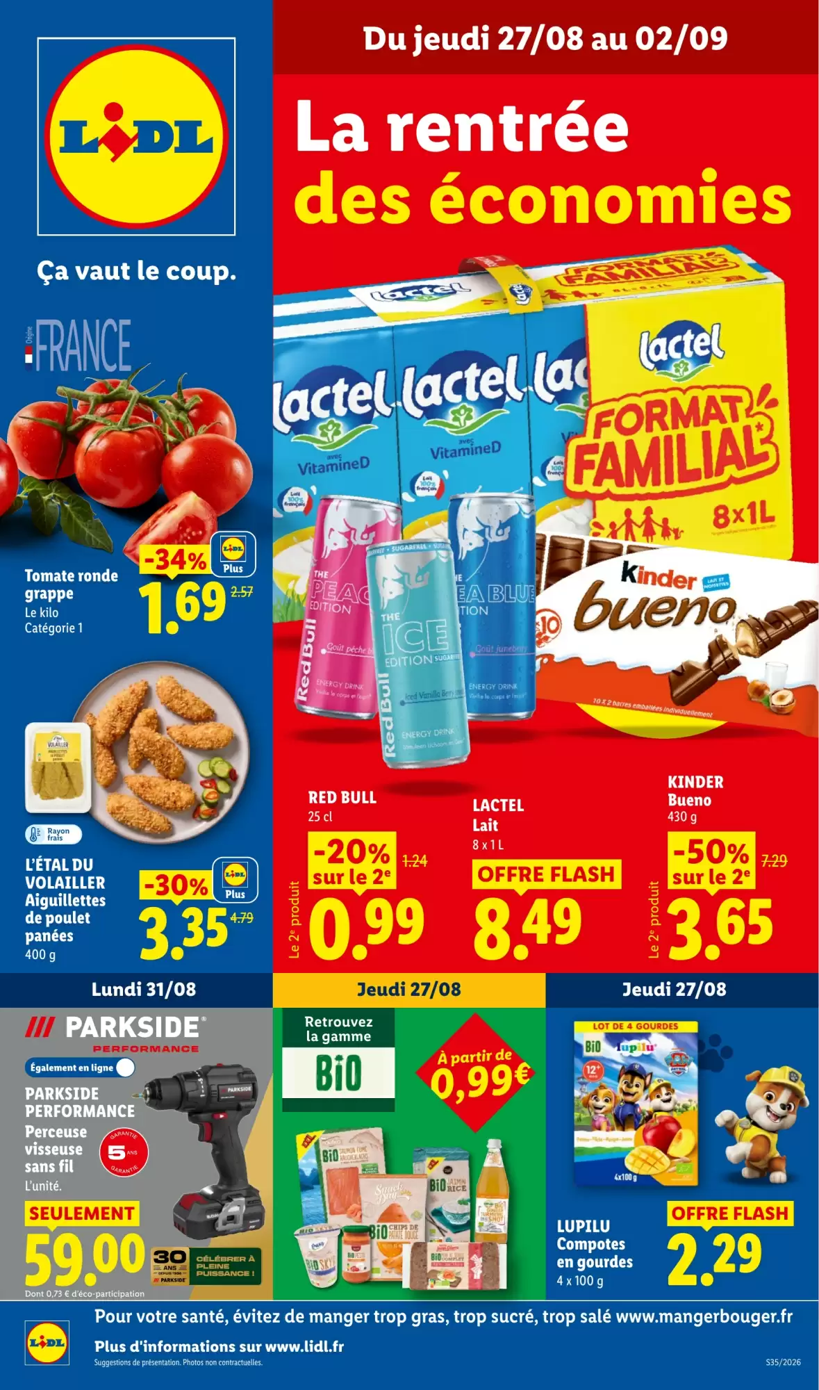 Catalogue Lidl du 27 août au 2 septembre 2026 – page 1