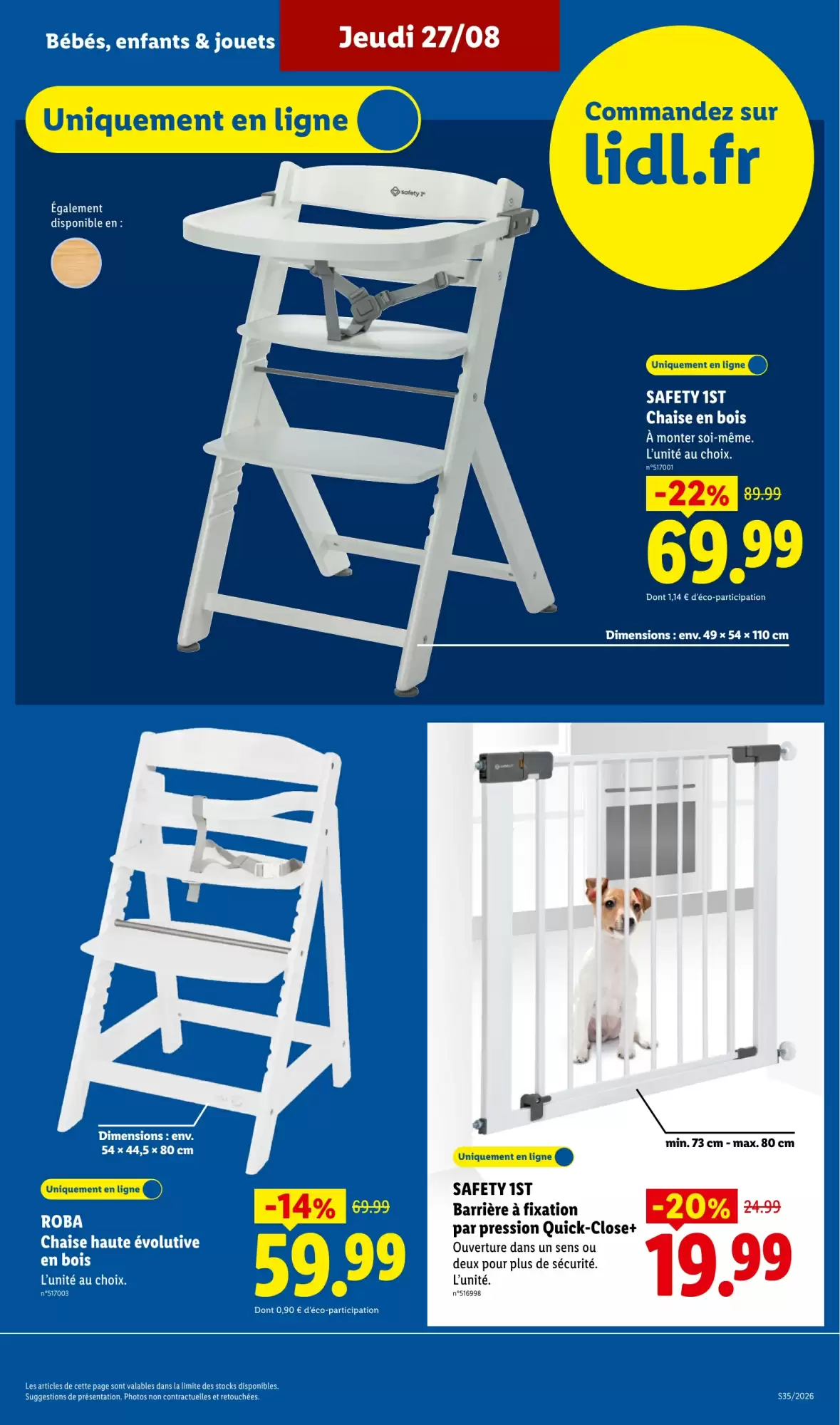 Catalogue Lidl du 27 août au 2 septembre 2026 – page 33