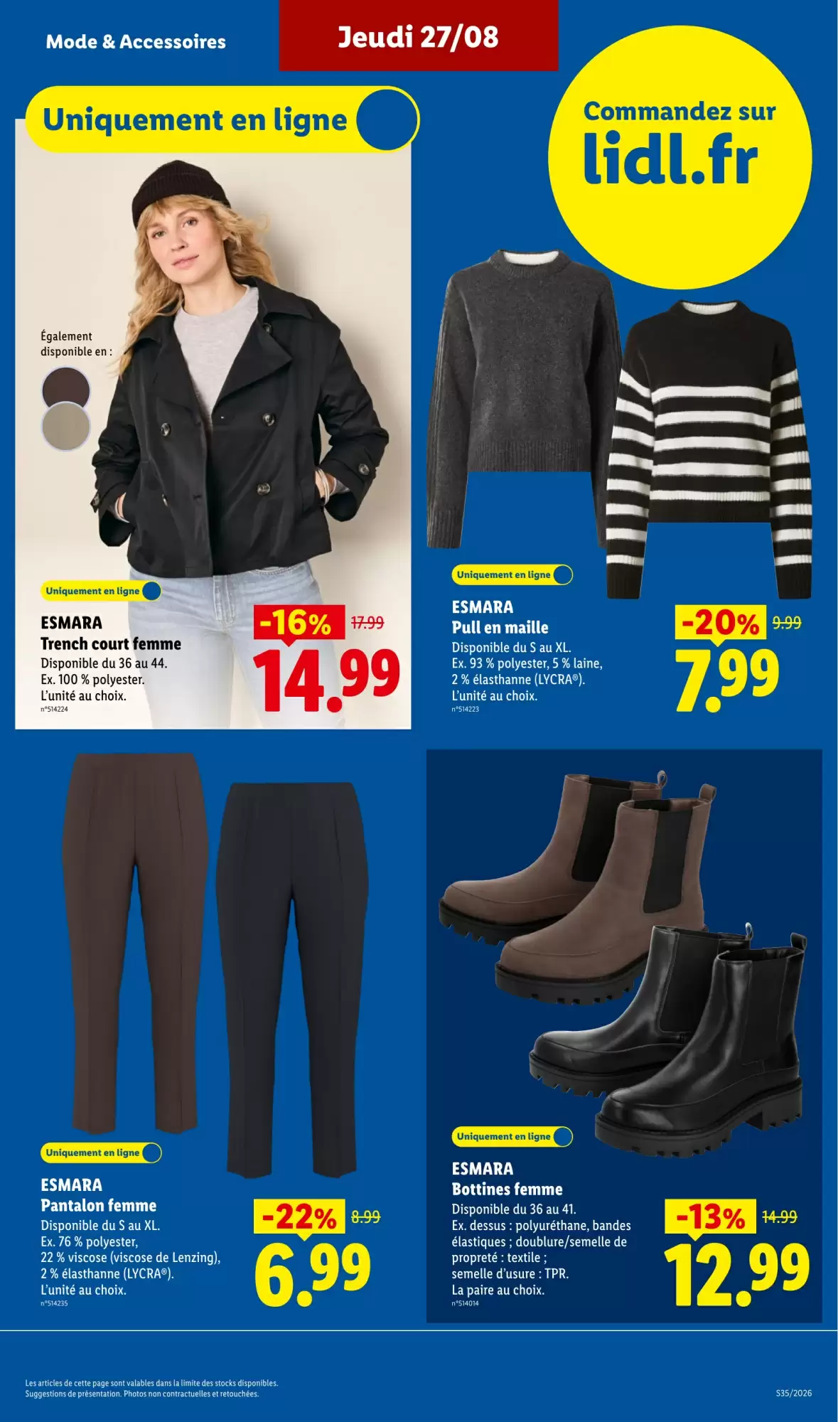 Catalogue Lidl du 27 août au 2 septembre 2026 – page 35