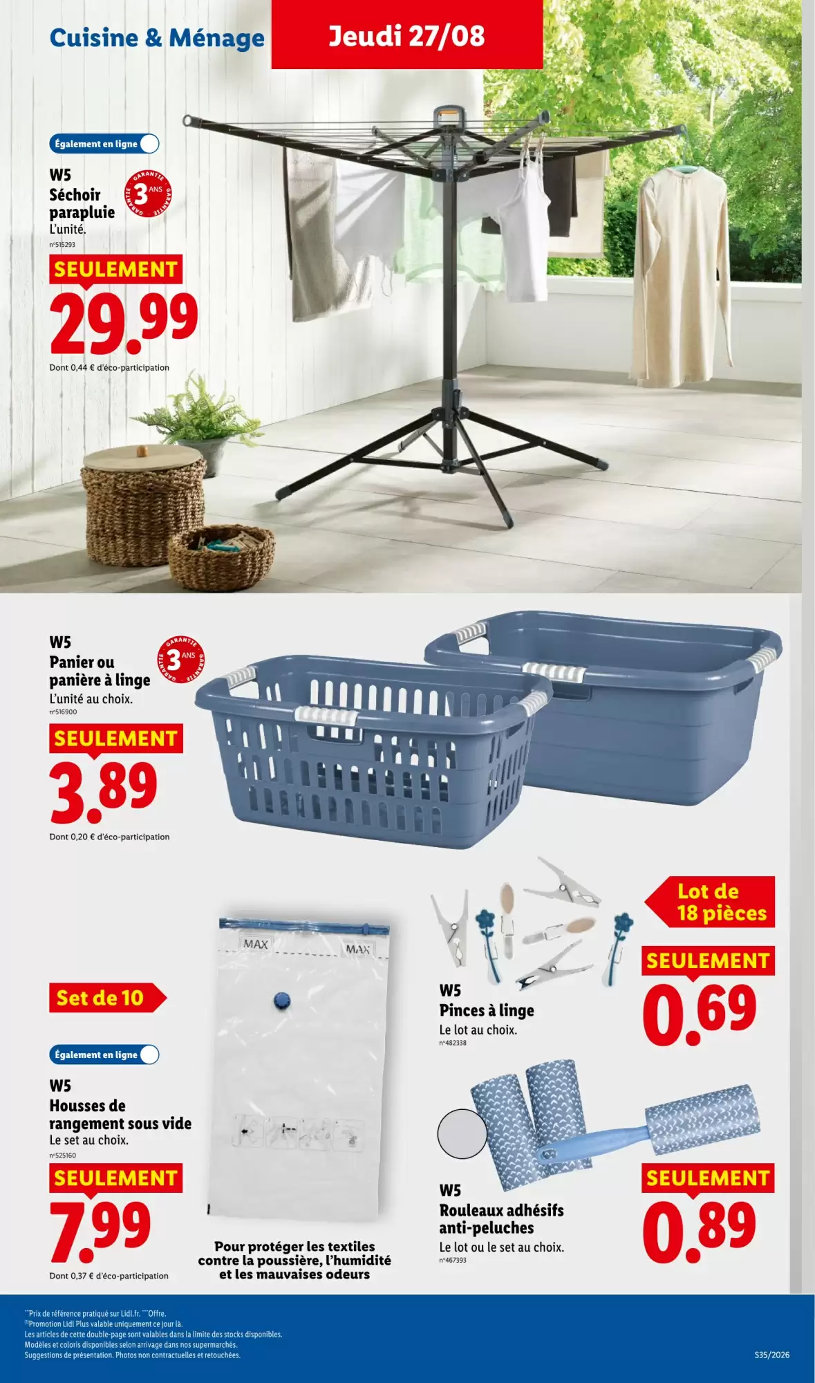 Catalogue Lidl du 27 août au 2 septembre 2026 – page 39