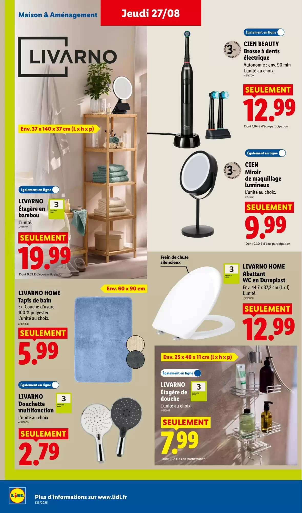 Catalogue Lidl du 27 août au 2 septembre 2026 – page 40
