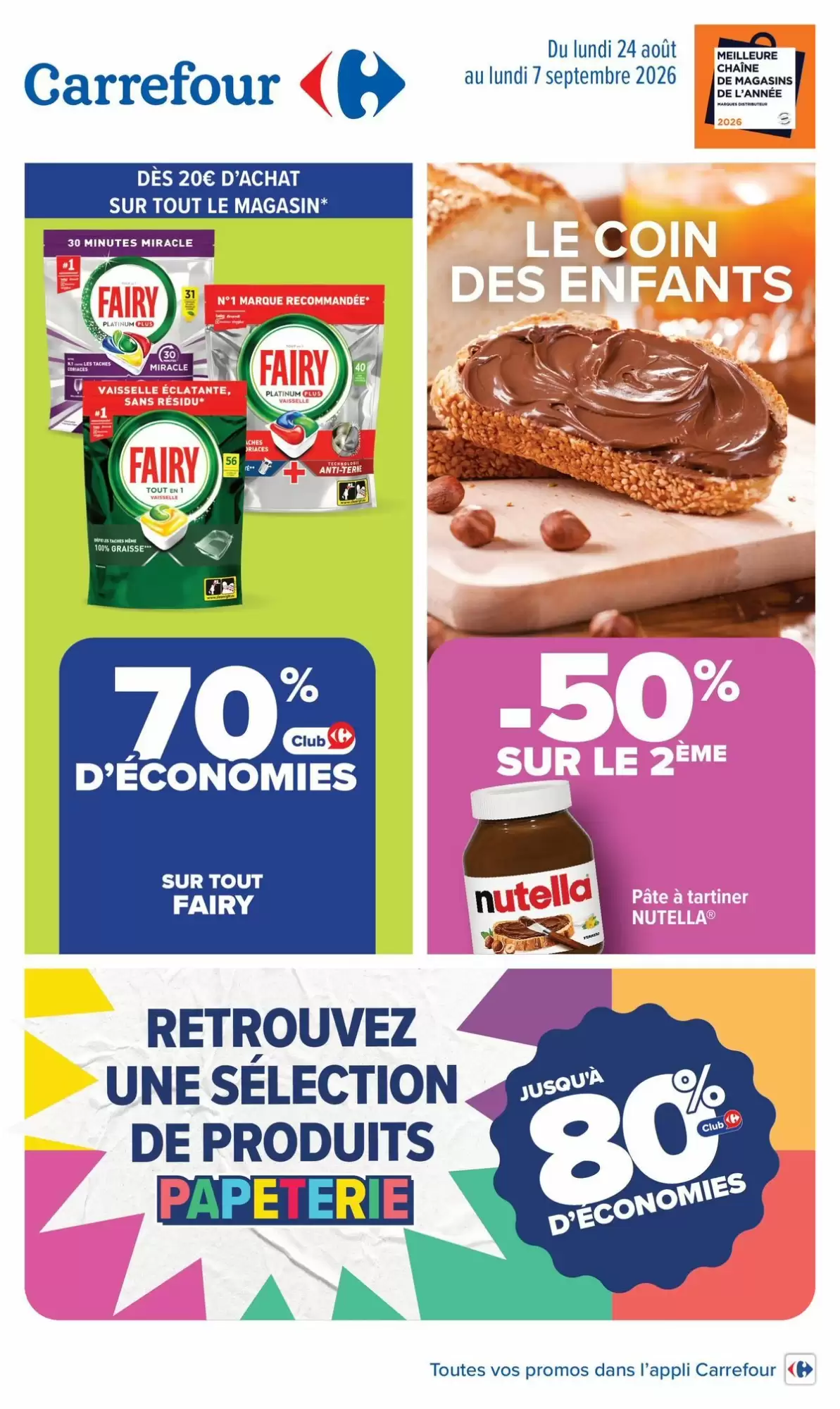 Catalogue Carrefour du 24 août au 7 septembre 2026 – page 1