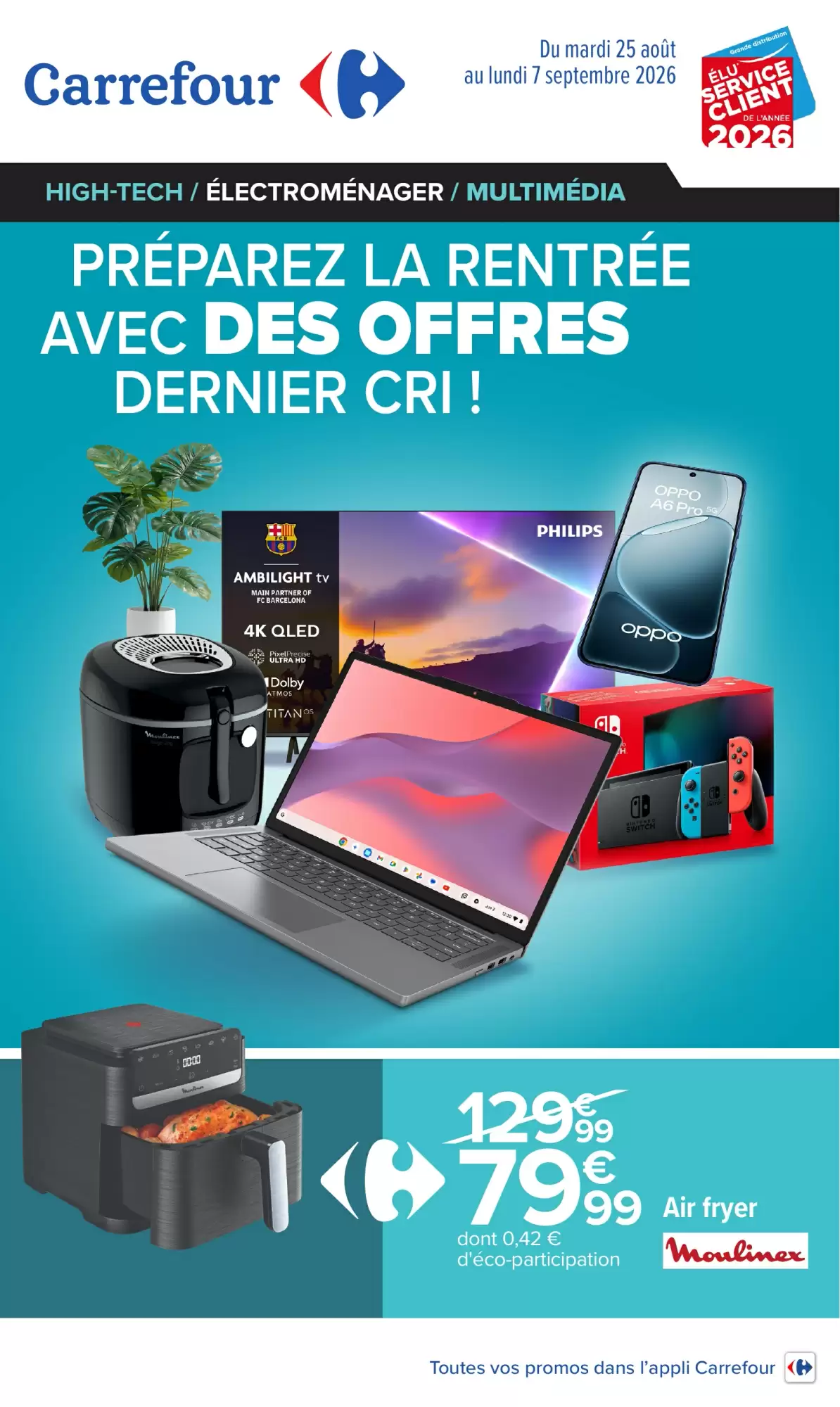 Catalogue Carrefour électro du 25 août — 7 septembre 2026 – page 1