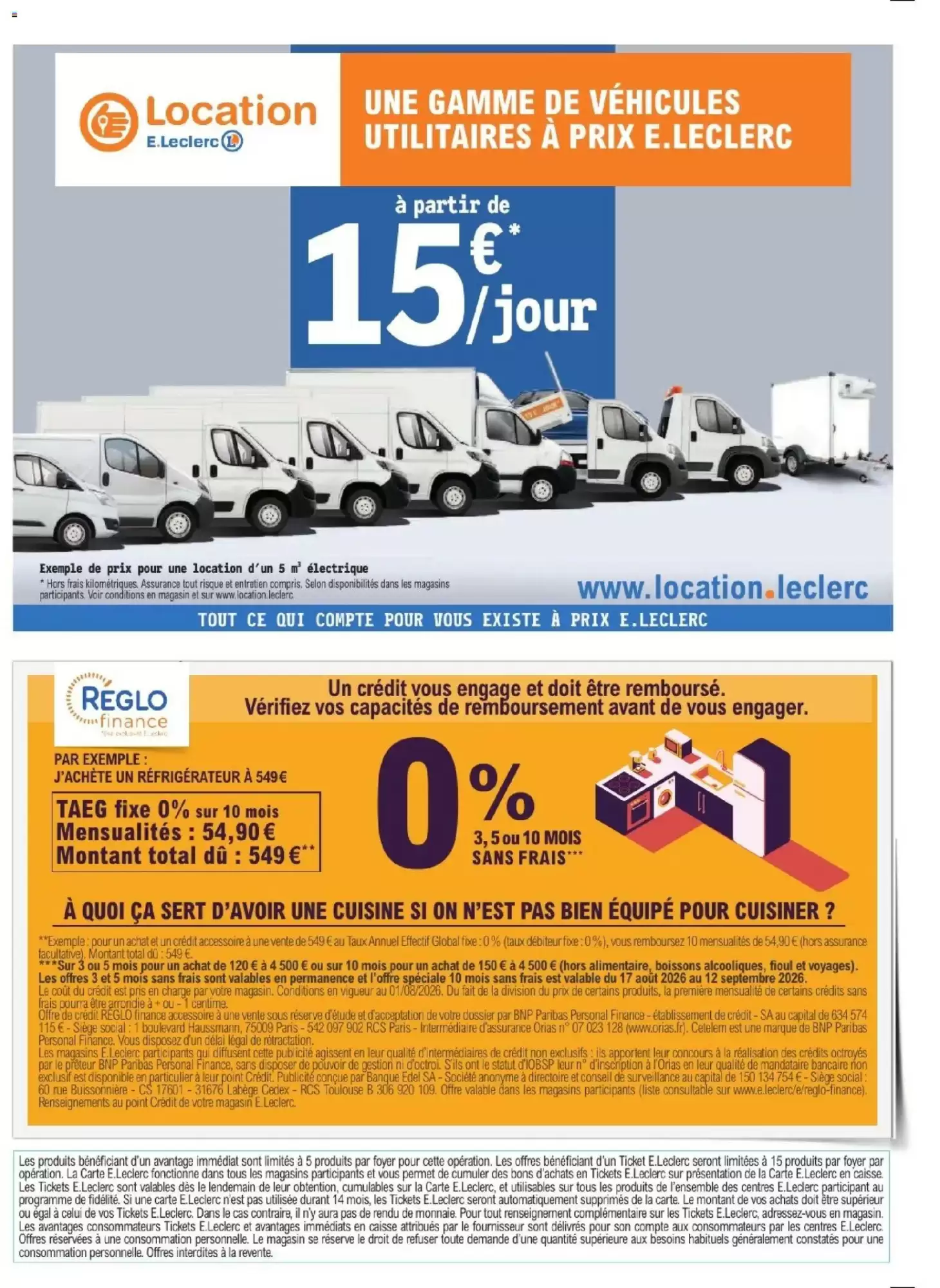 Catalogue E.Leclerc gros électroménager page 2