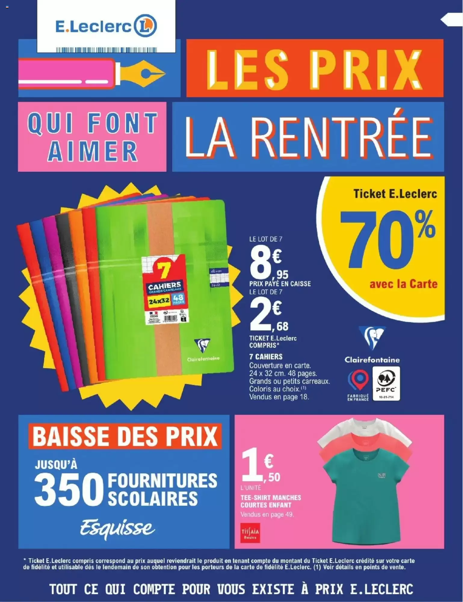 Catalogue E.Leclerc du 28 juillet au 29 août 2026 – page 1