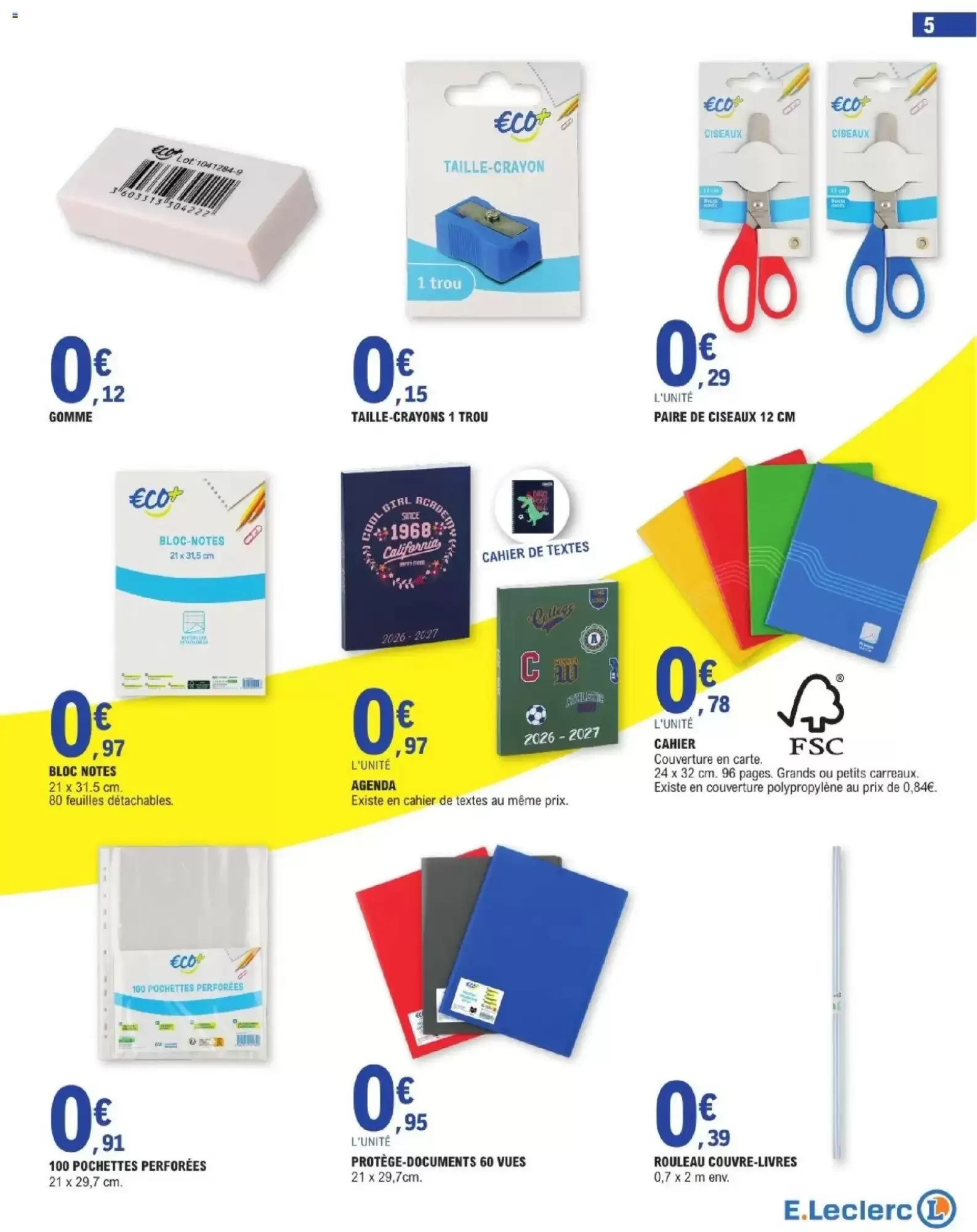 Catalogue E.Leclerc du 28 juillet au 29 août 2026 – page 5