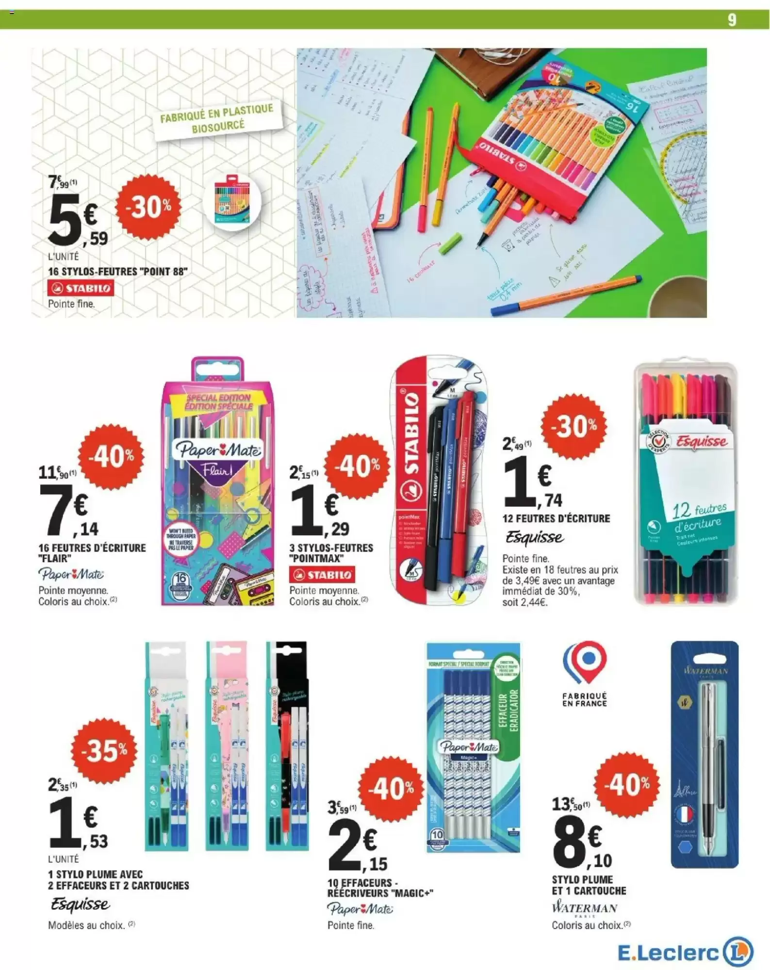 Catalogue E.Leclerc du 28 juillet au 29 août 2026 – page 9