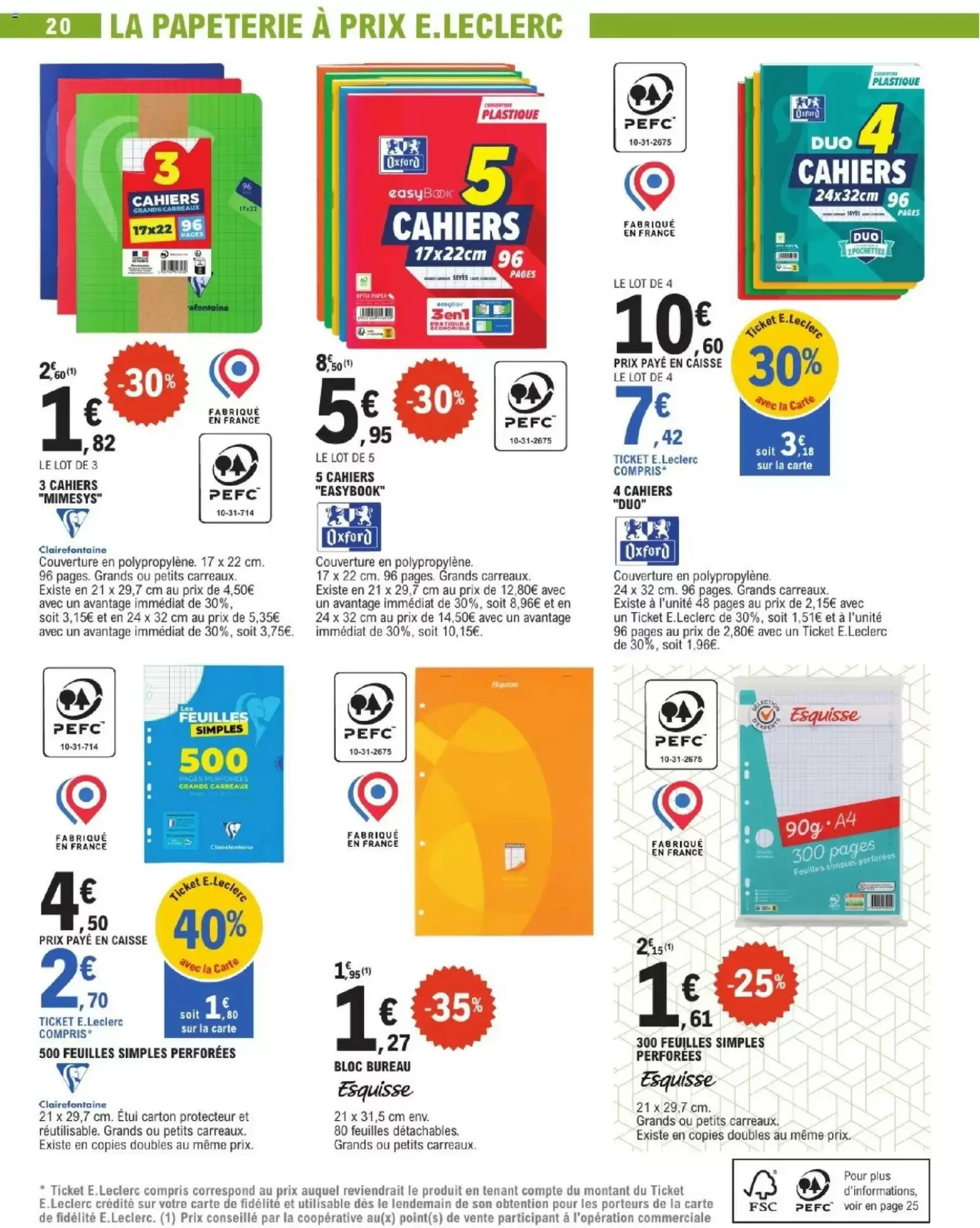 Catalogue E.Leclerc du 28 juillet au 29 août 2026 – page 20