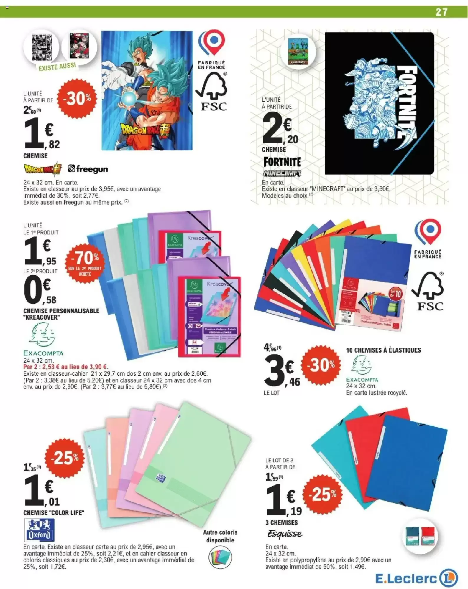 Catalogue E.Leclerc du 28 juillet au 29 août 2026 – page 27