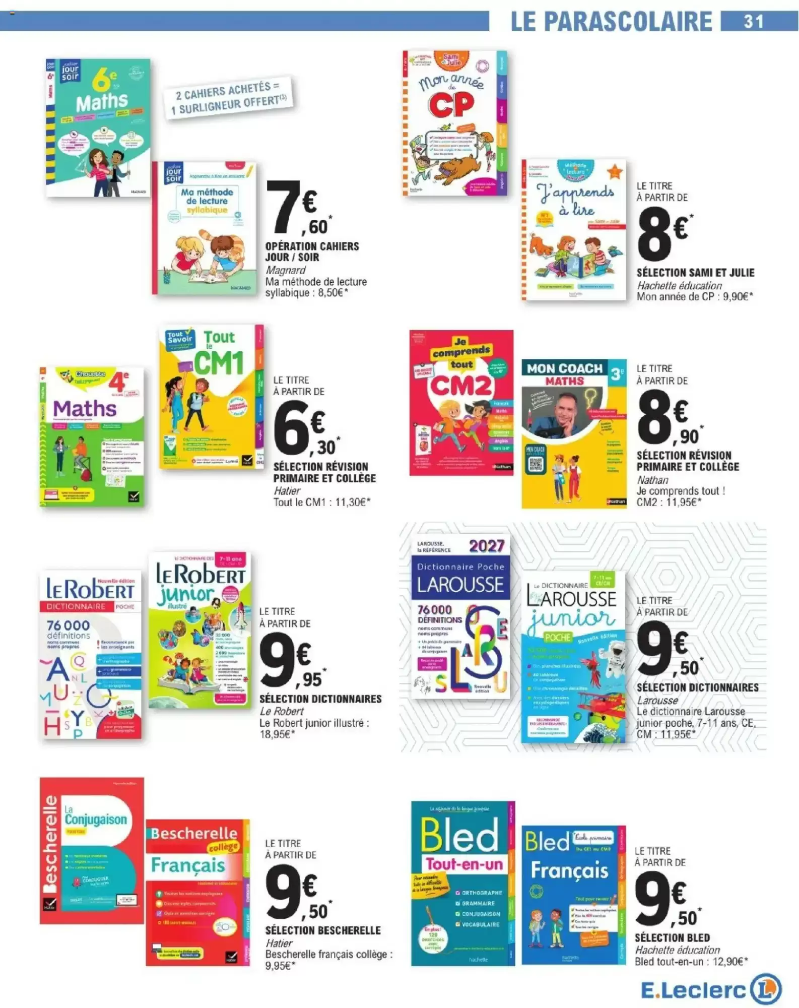 Catalogue E.Leclerc du 28 juillet au 29 août 2026 – page 31