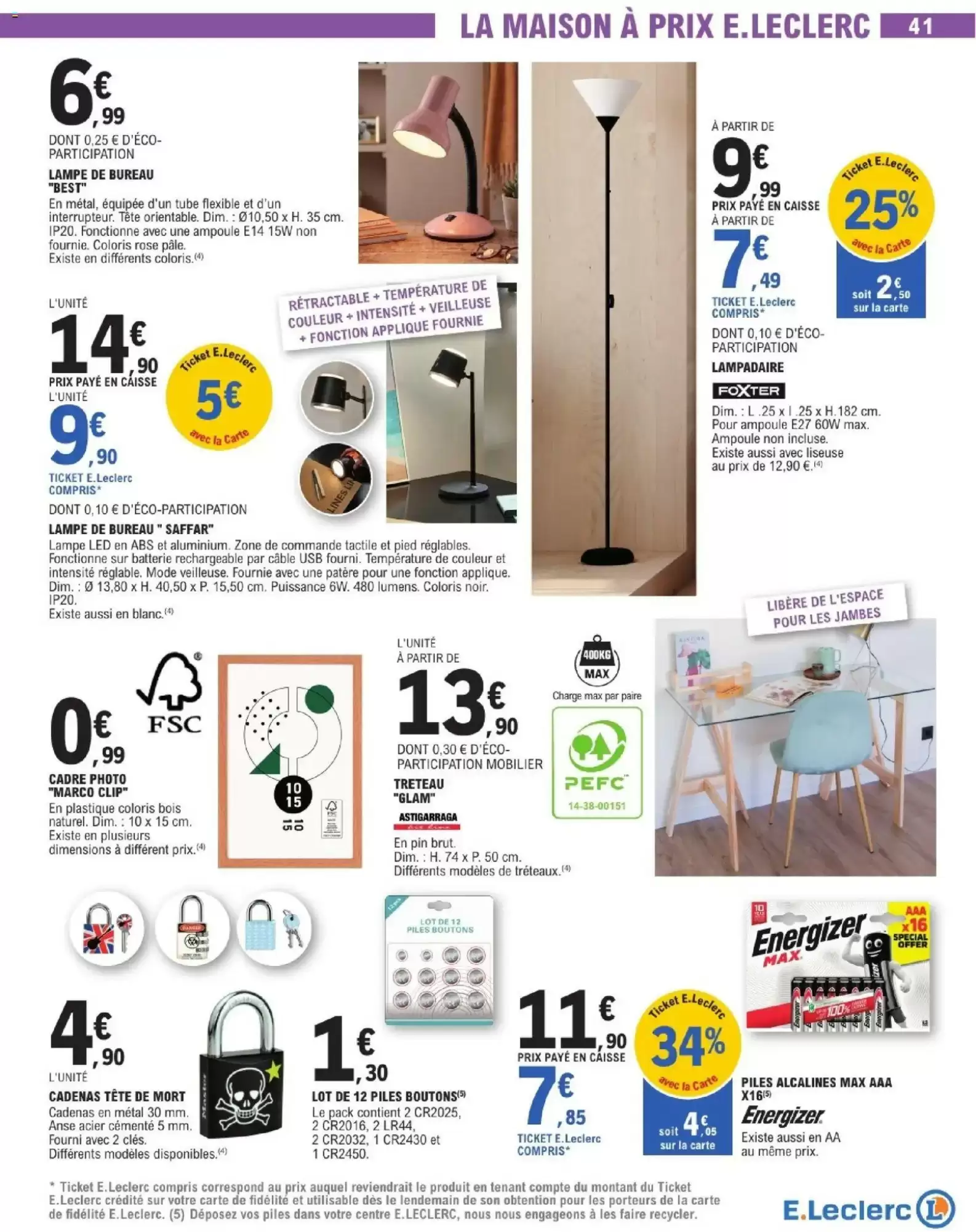 Catalogue E.Leclerc du 28 juillet au 29 août 2026 – page 41