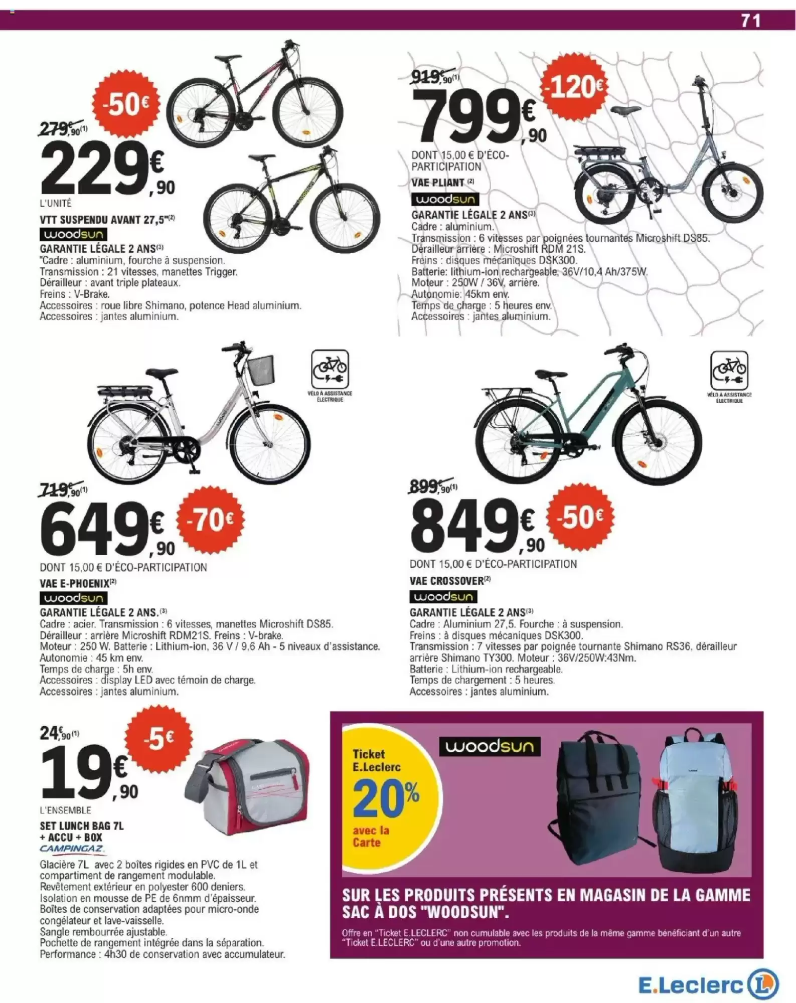 Catalogue E.Leclerc du 28 juillet au 29 août 2026 – page 71