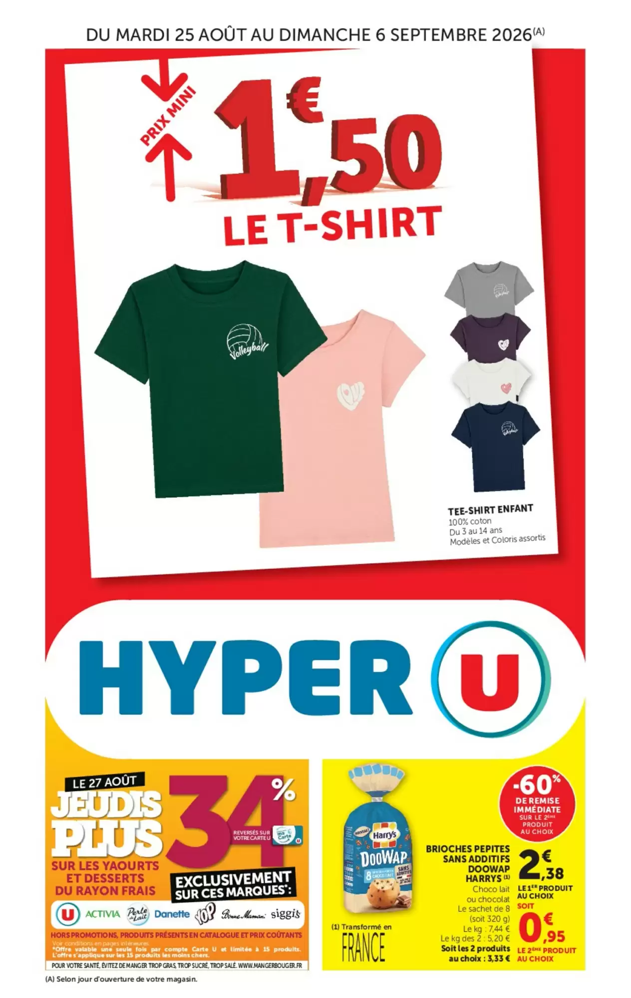 Catalogue Hyper U du 25 août — 6 septembre 2026 – page 1