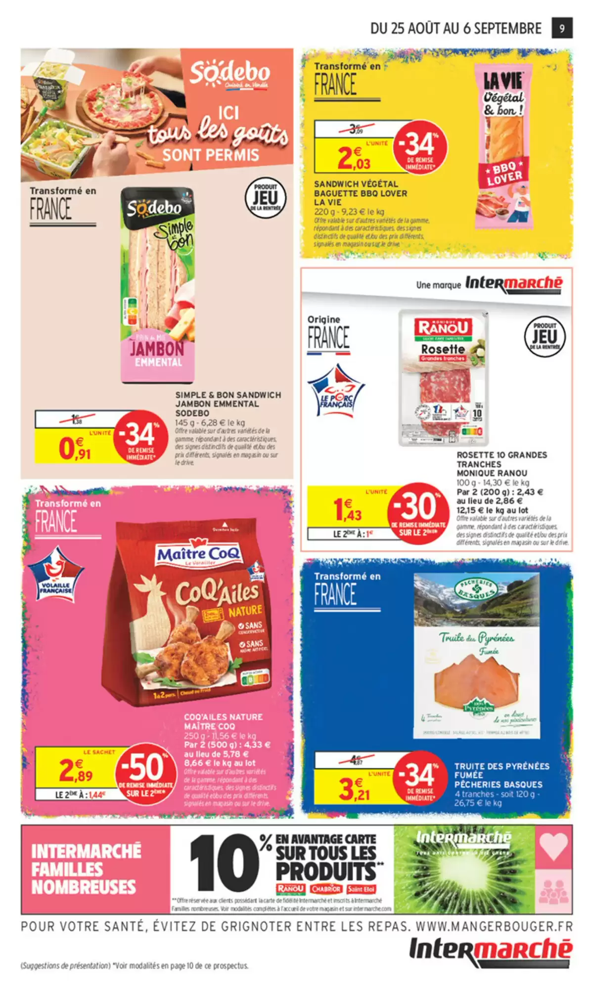 Produits frais et repas rapides Intermarché