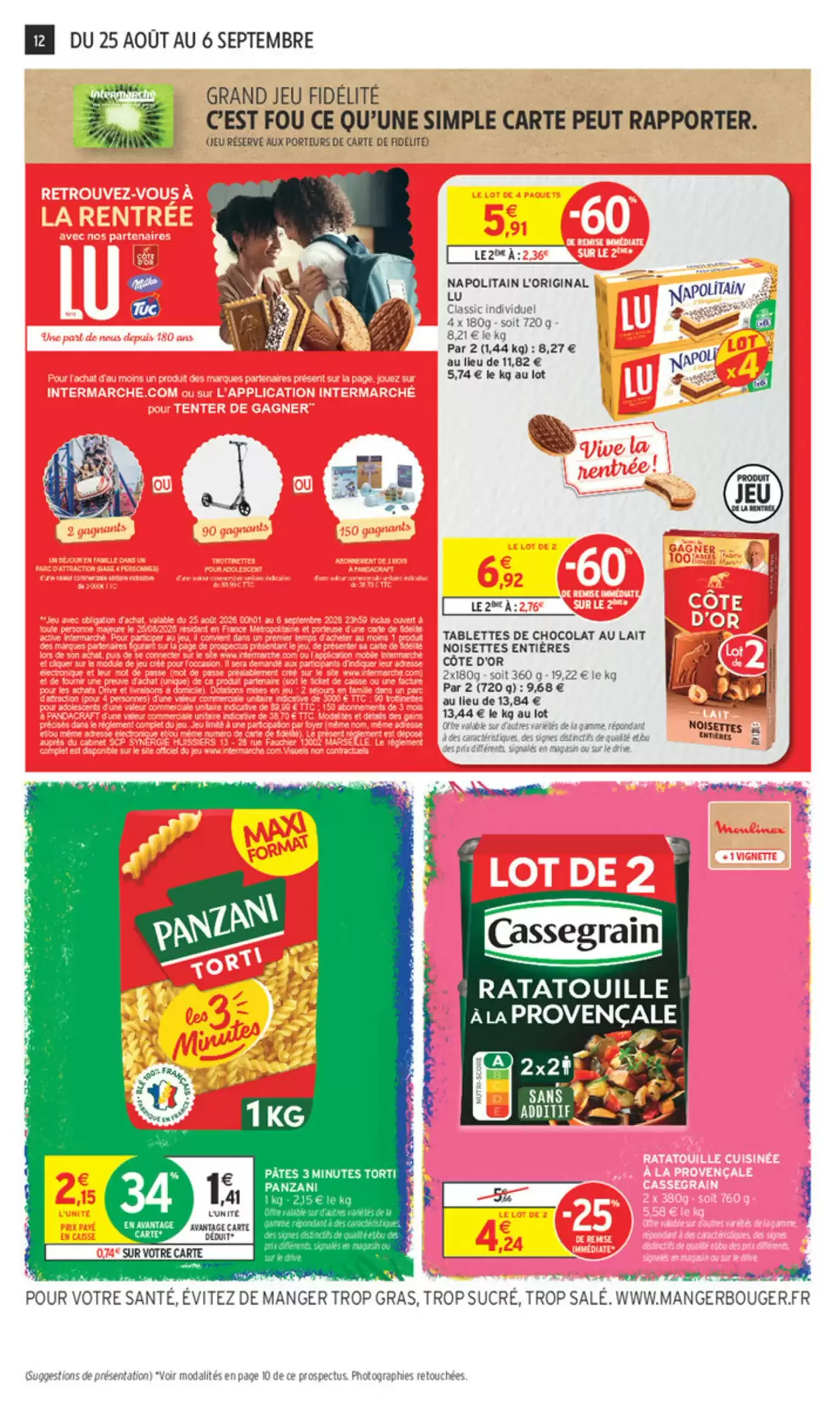 Épicerie et jeu fidélité du catalogue Intermarché