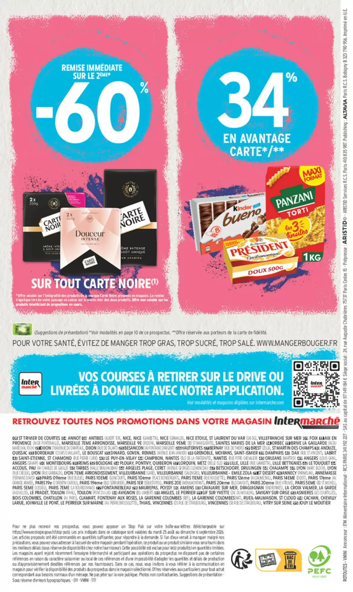 Récapitulatif et magasins participants Intermarché