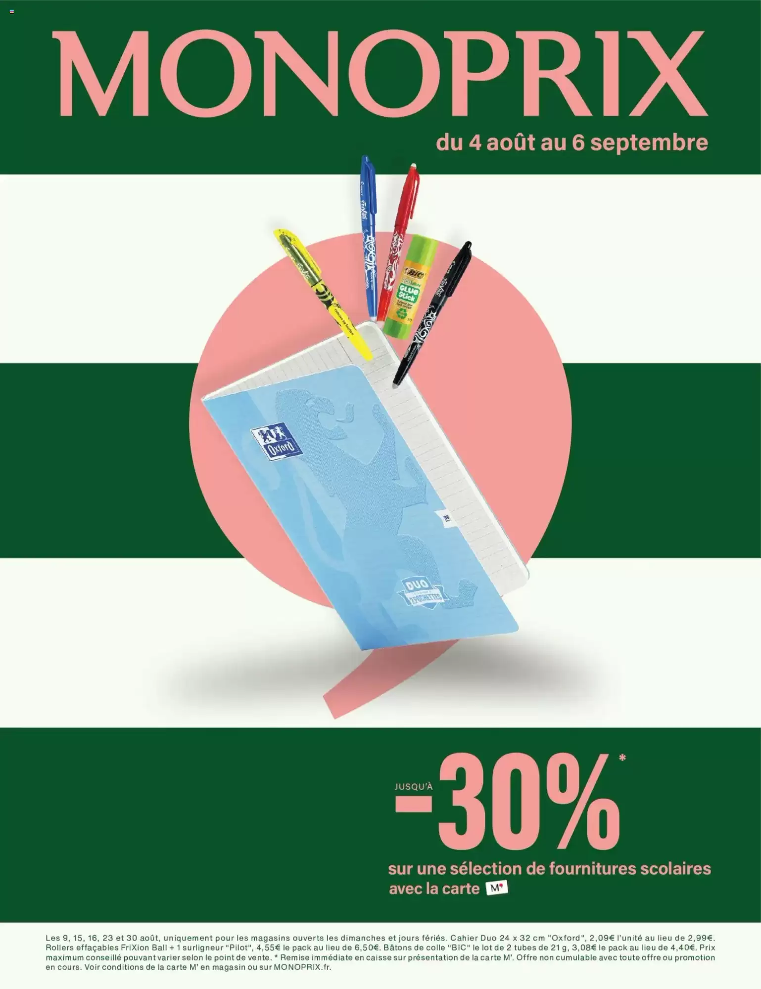 Catalogue Monoprix du 4 août au 6 septembre 2026 – page 1