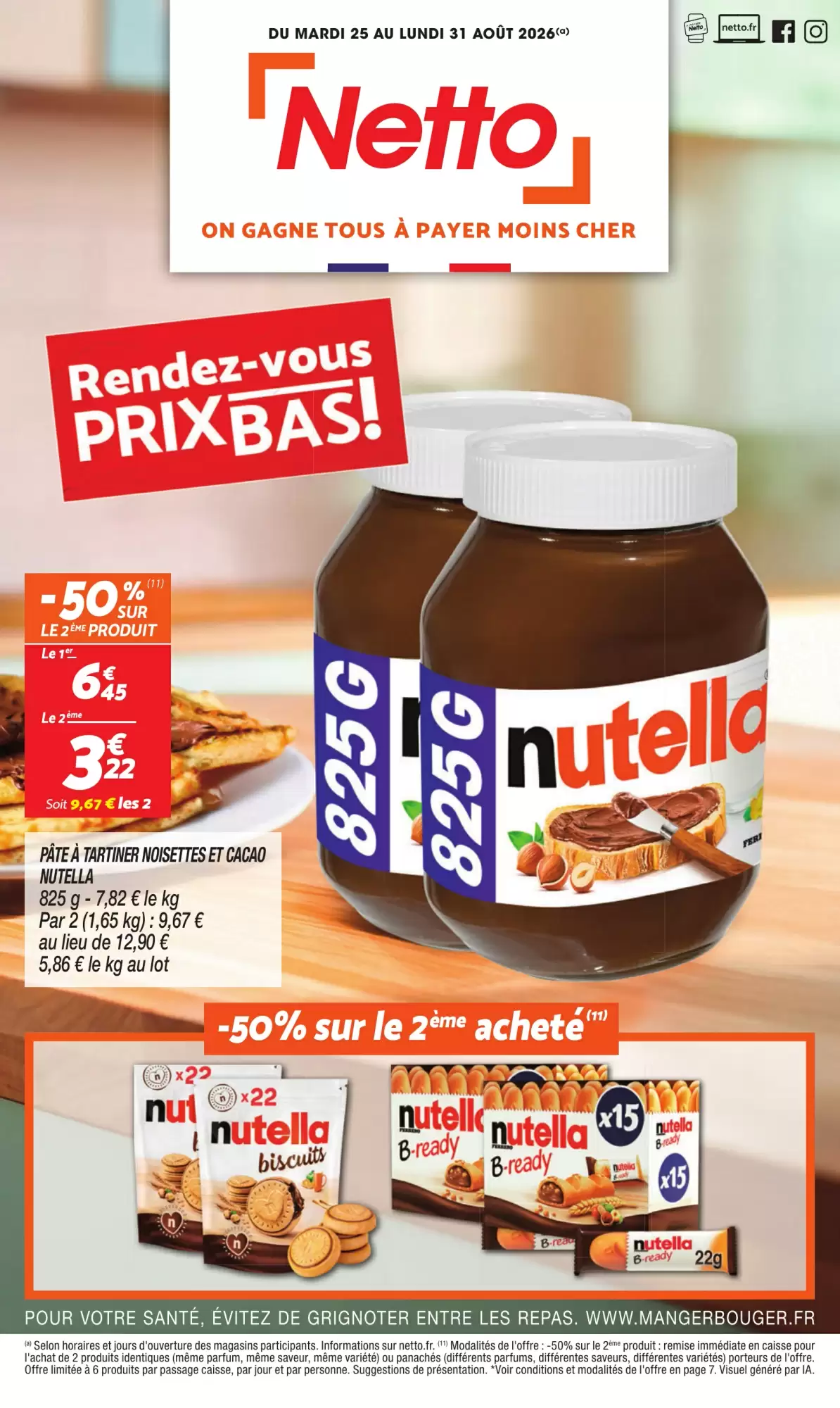 Catalogue Netto du 25 au 31 août 2026 – page 1