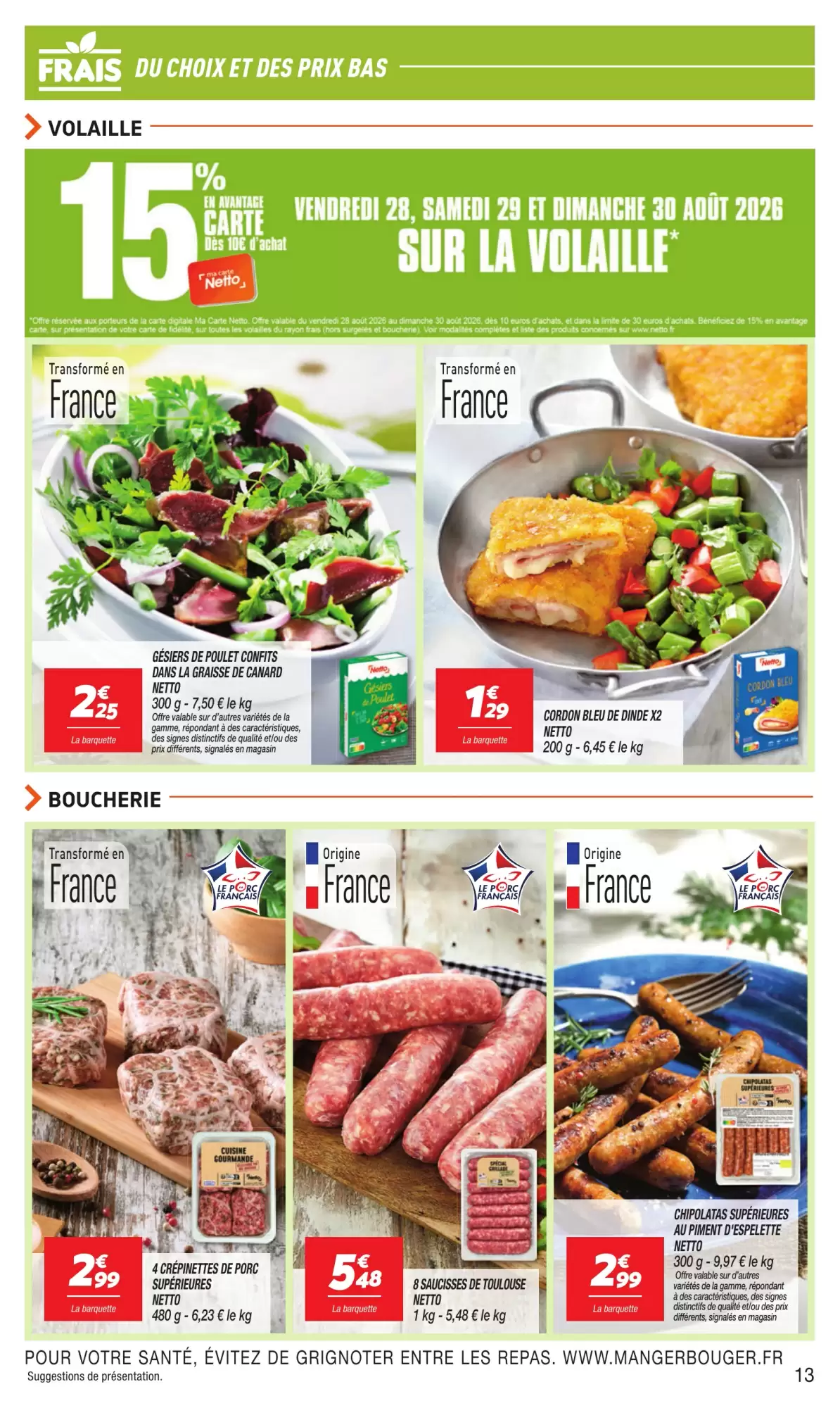 Catalogue Netto du 25 au 31 août 2026 – page 13