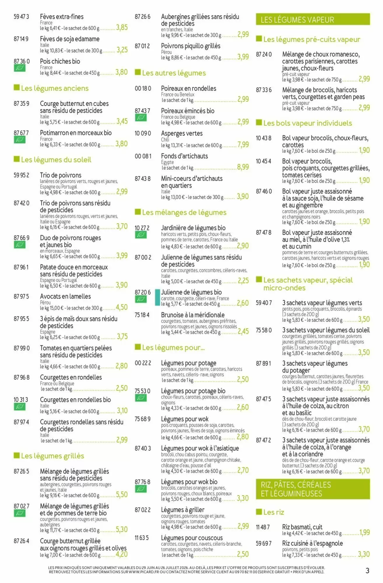 Catalogue Picard du 29 juin au 13 septembre 2026 – page 3