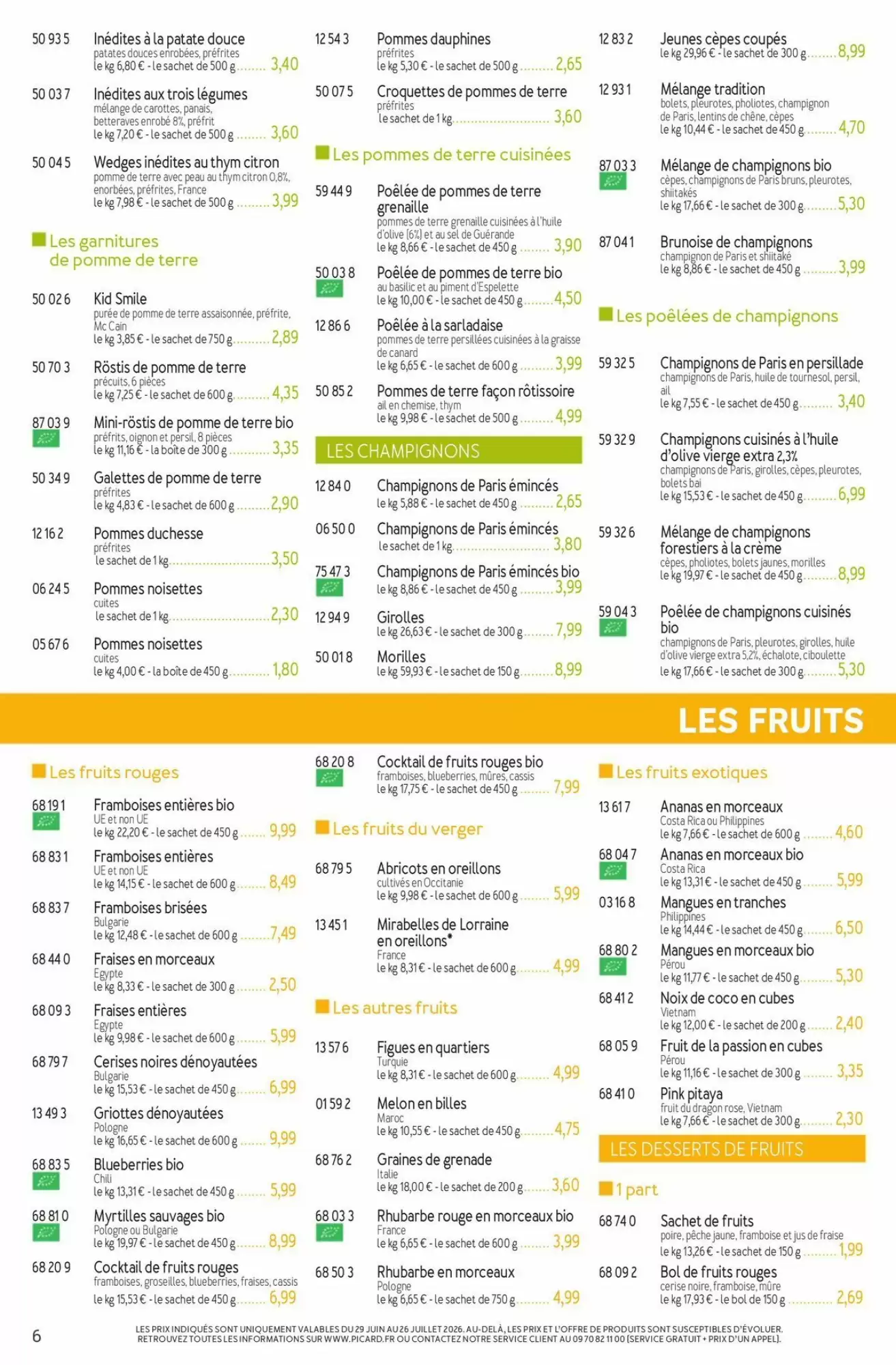 Catalogue Picard du 29 juin au 13 septembre 2026 – page 6