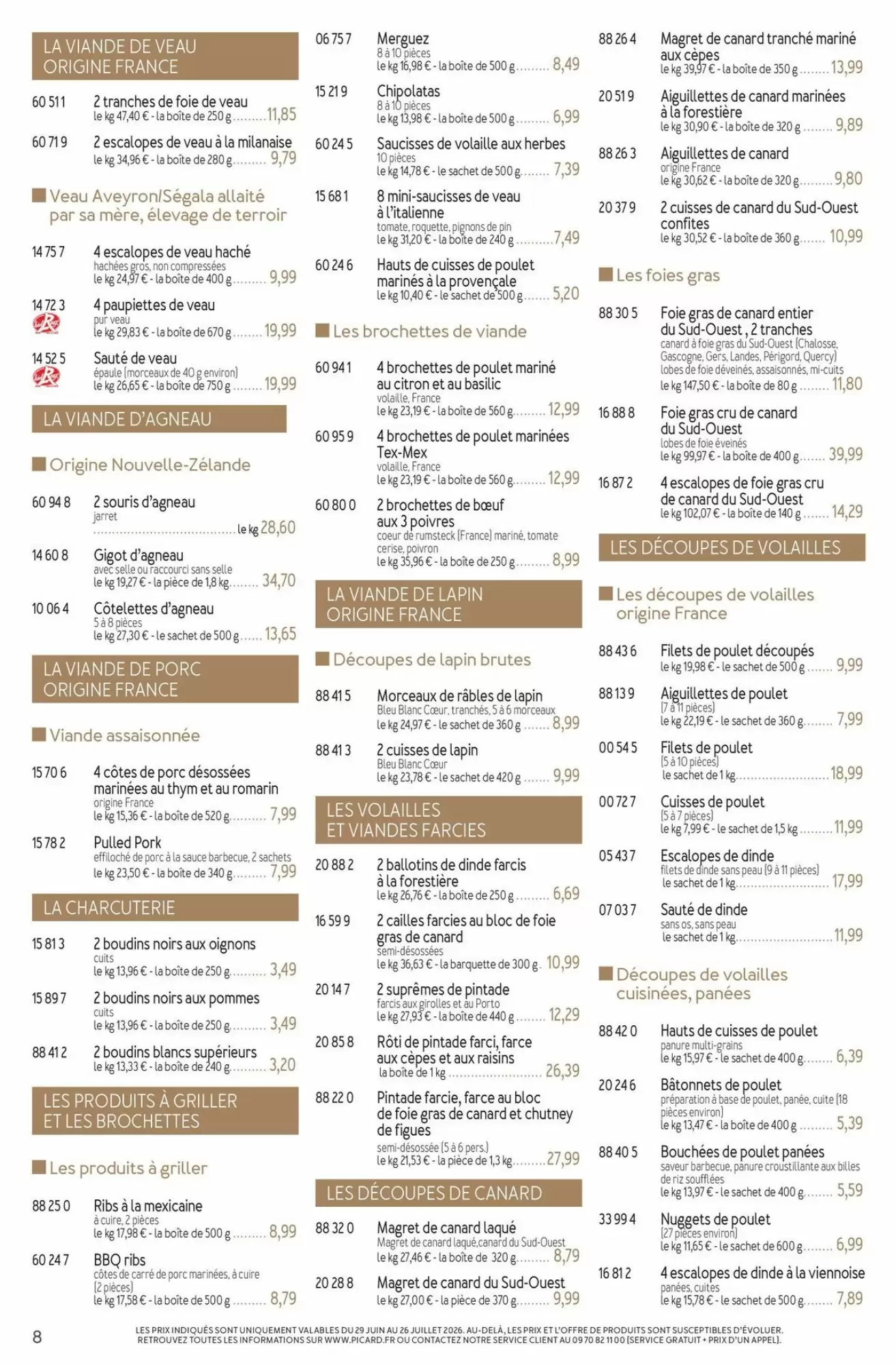 Catalogue Picard du 29 juin au 13 septembre 2026 – page 8