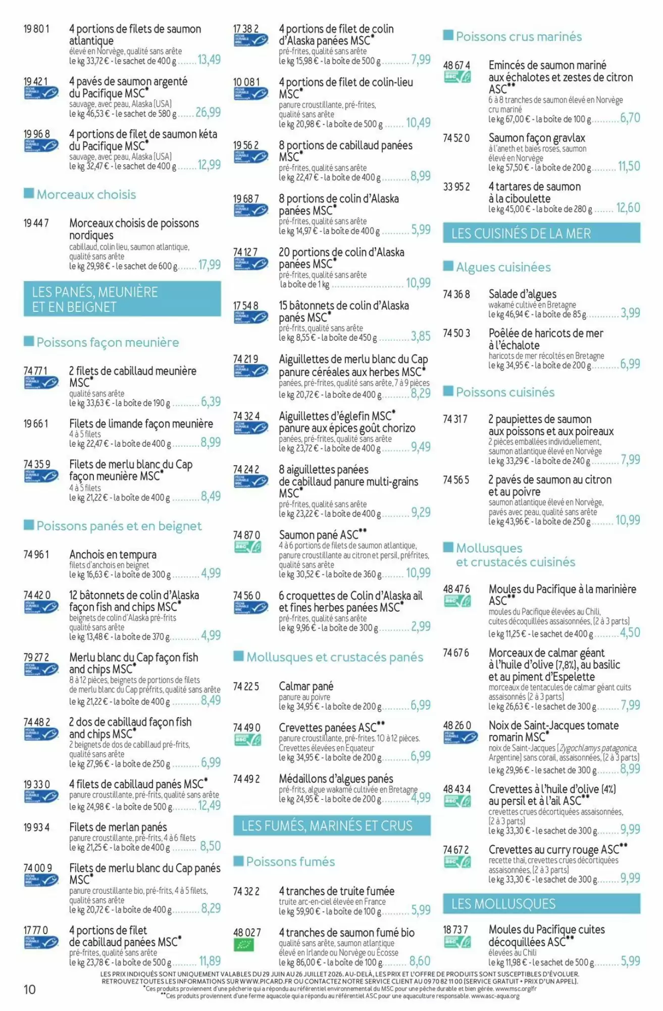 Catalogue Picard du 29 juin au 13 septembre 2026 – page 10