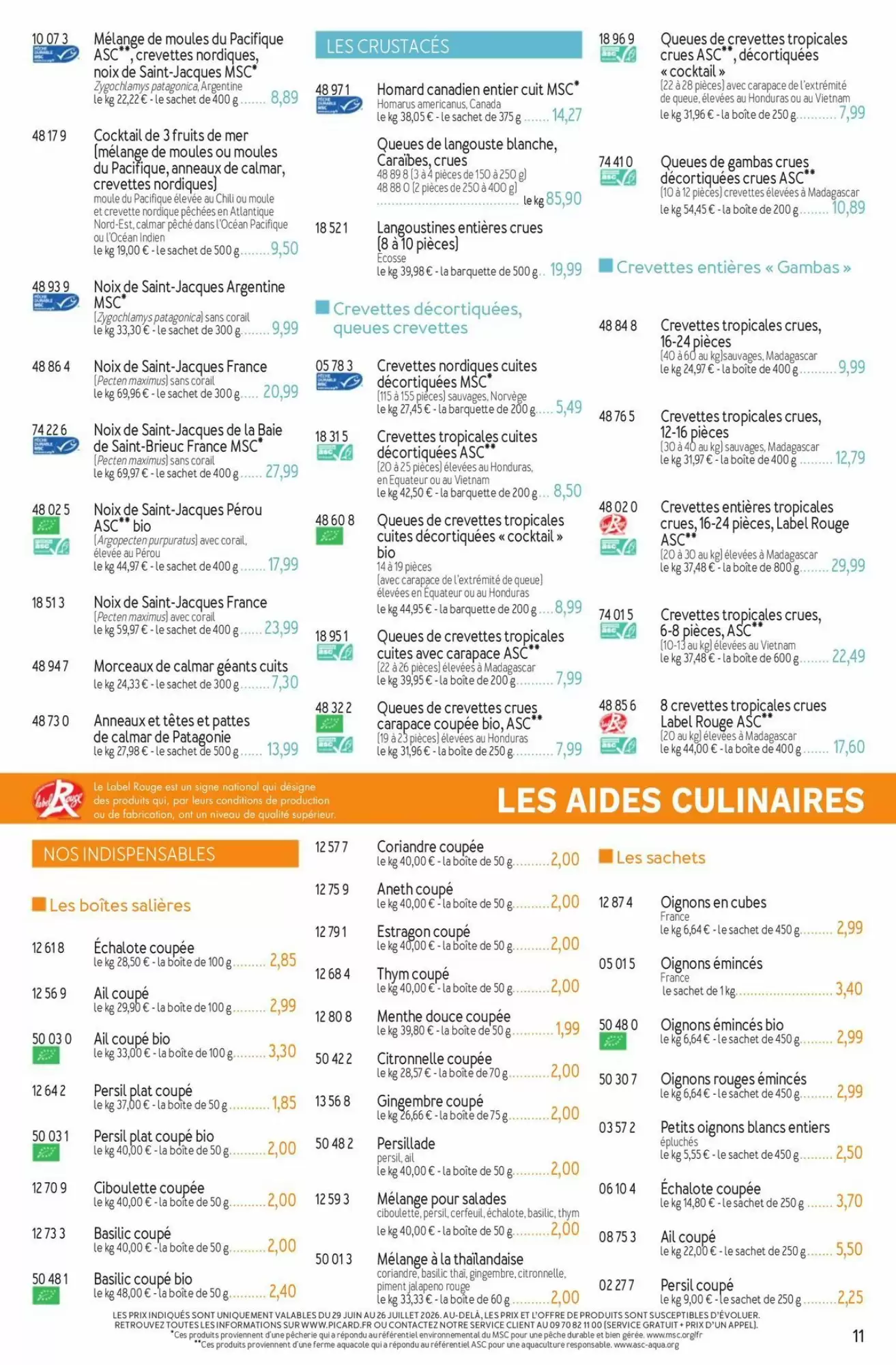 Catalogue Picard du 29 juin au 13 septembre 2026 – page 11