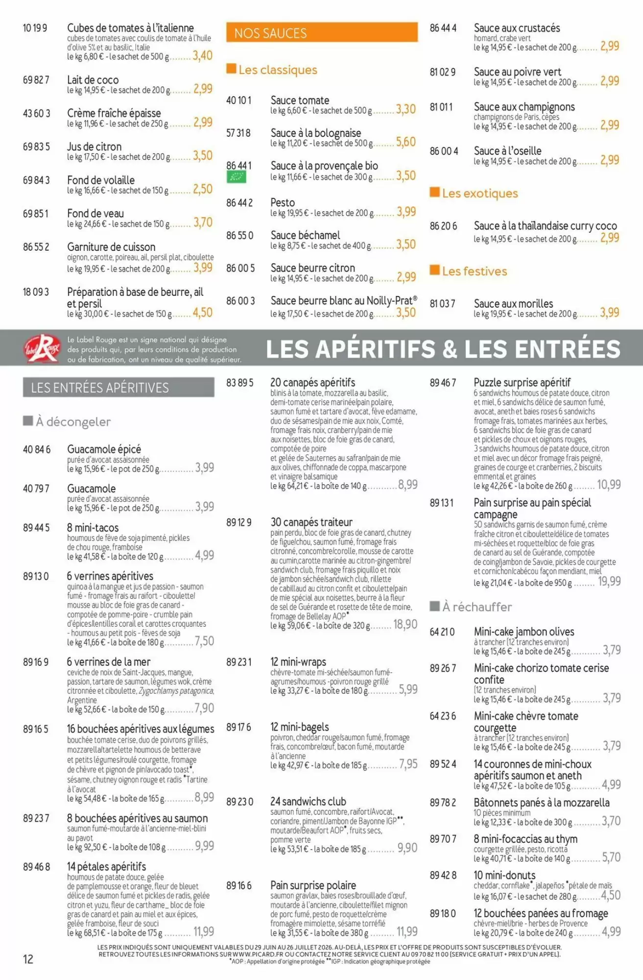 Catalogue Picard du 29 juin au 13 septembre 2026 – page 12