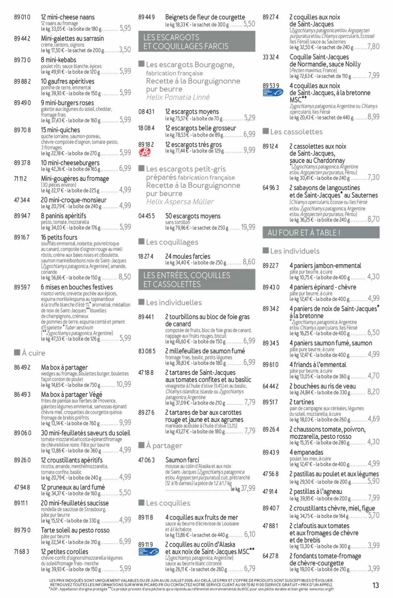 Catalogue Picard du 29 juin au 13 septembre 2026 – page 13