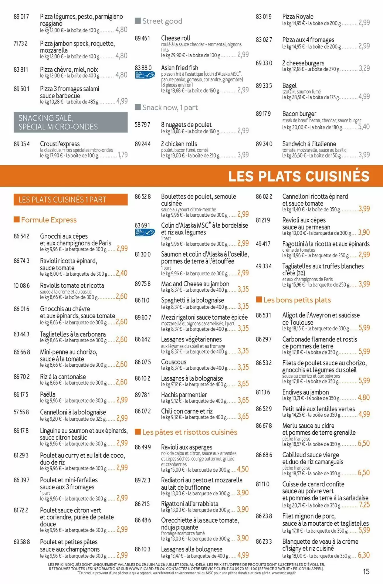 Catalogue Picard du 29 juin au 13 septembre 2026 – page 15
