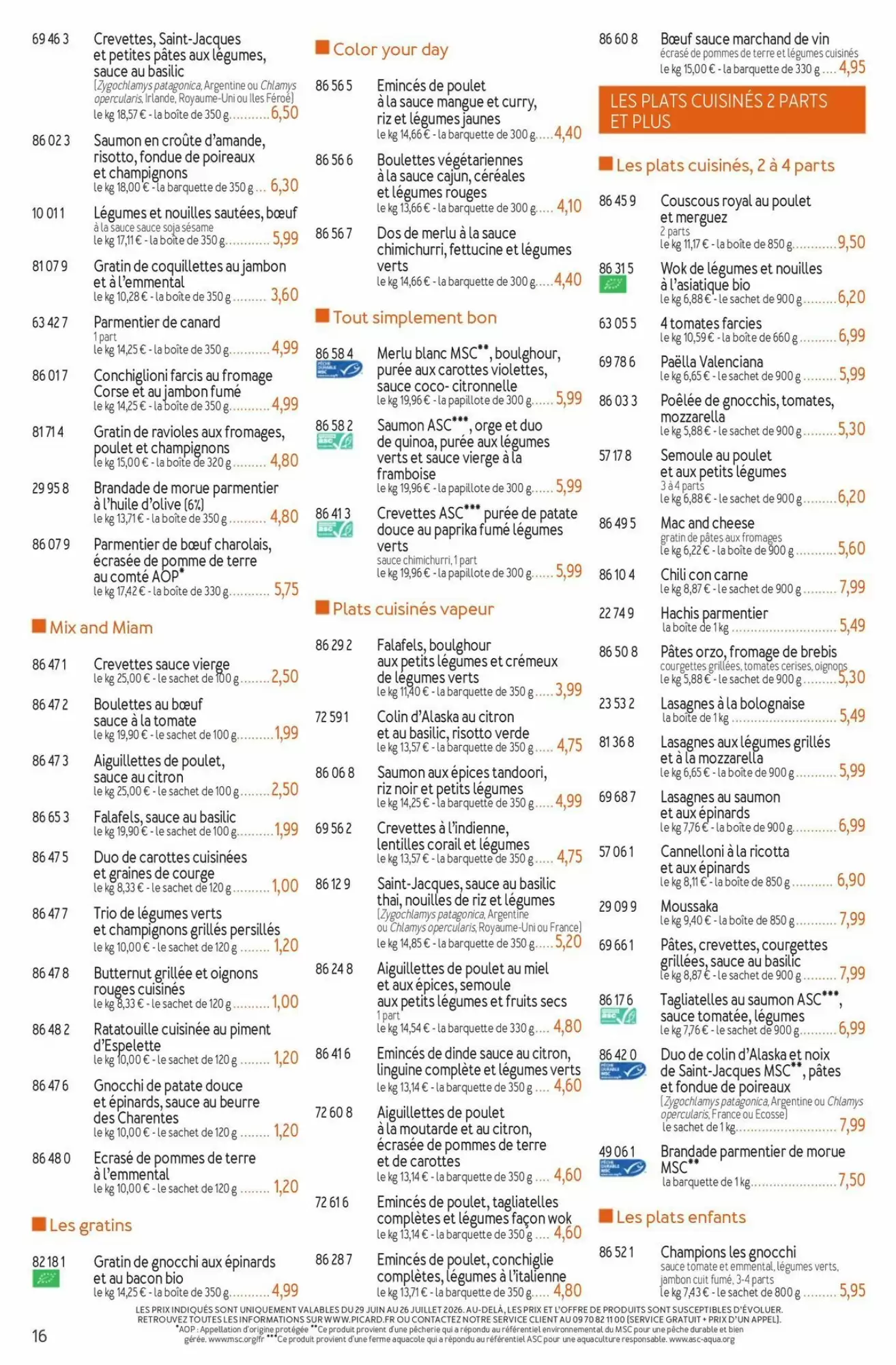 Catalogue Picard du 29 juin au 13 septembre 2026 – page 16