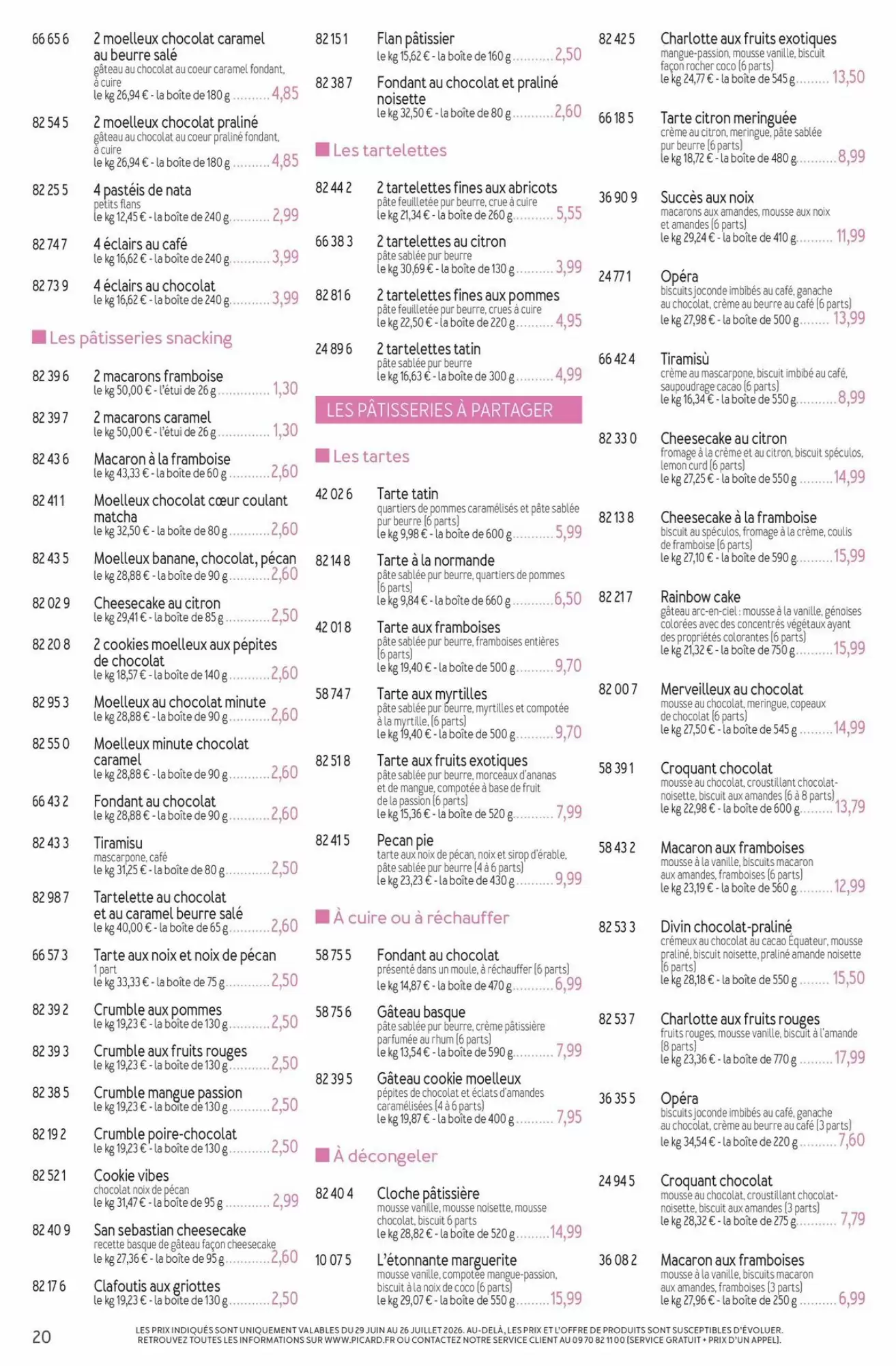Catalogue Picard du 29 juin au 13 septembre 2026 – page 20