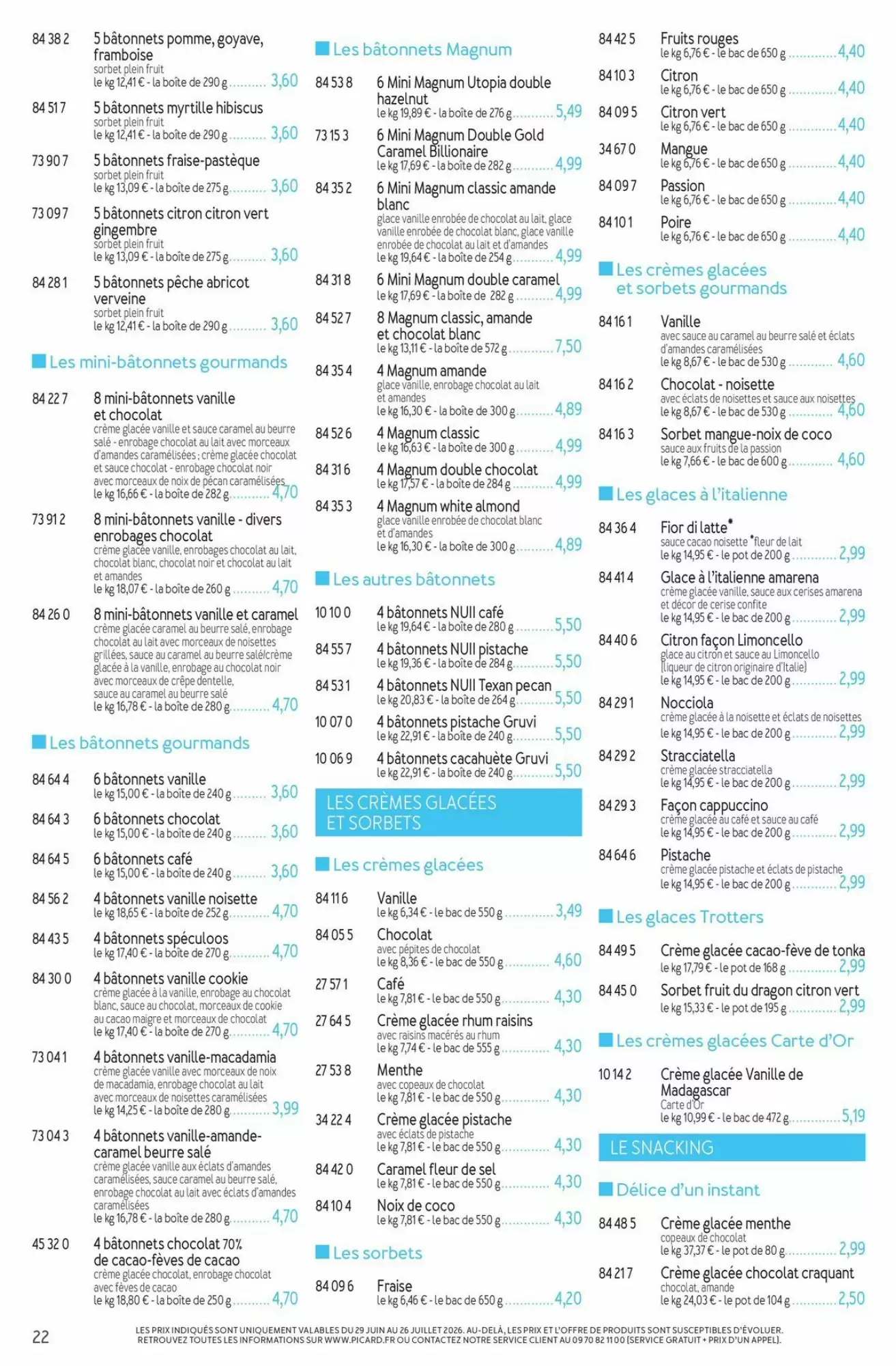 Catalogue Picard du 29 juin au 13 septembre 2026 – page 22