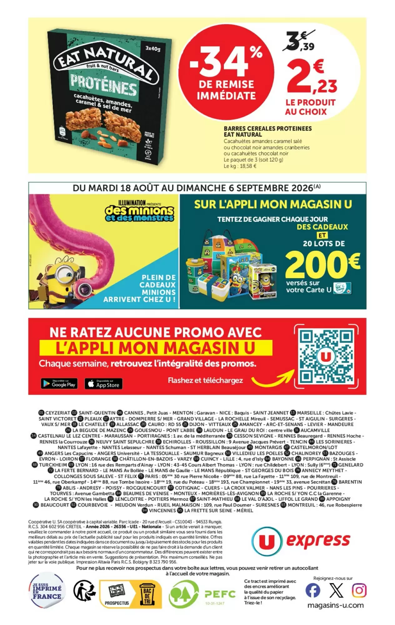 Biscuits et produits du placard U Express