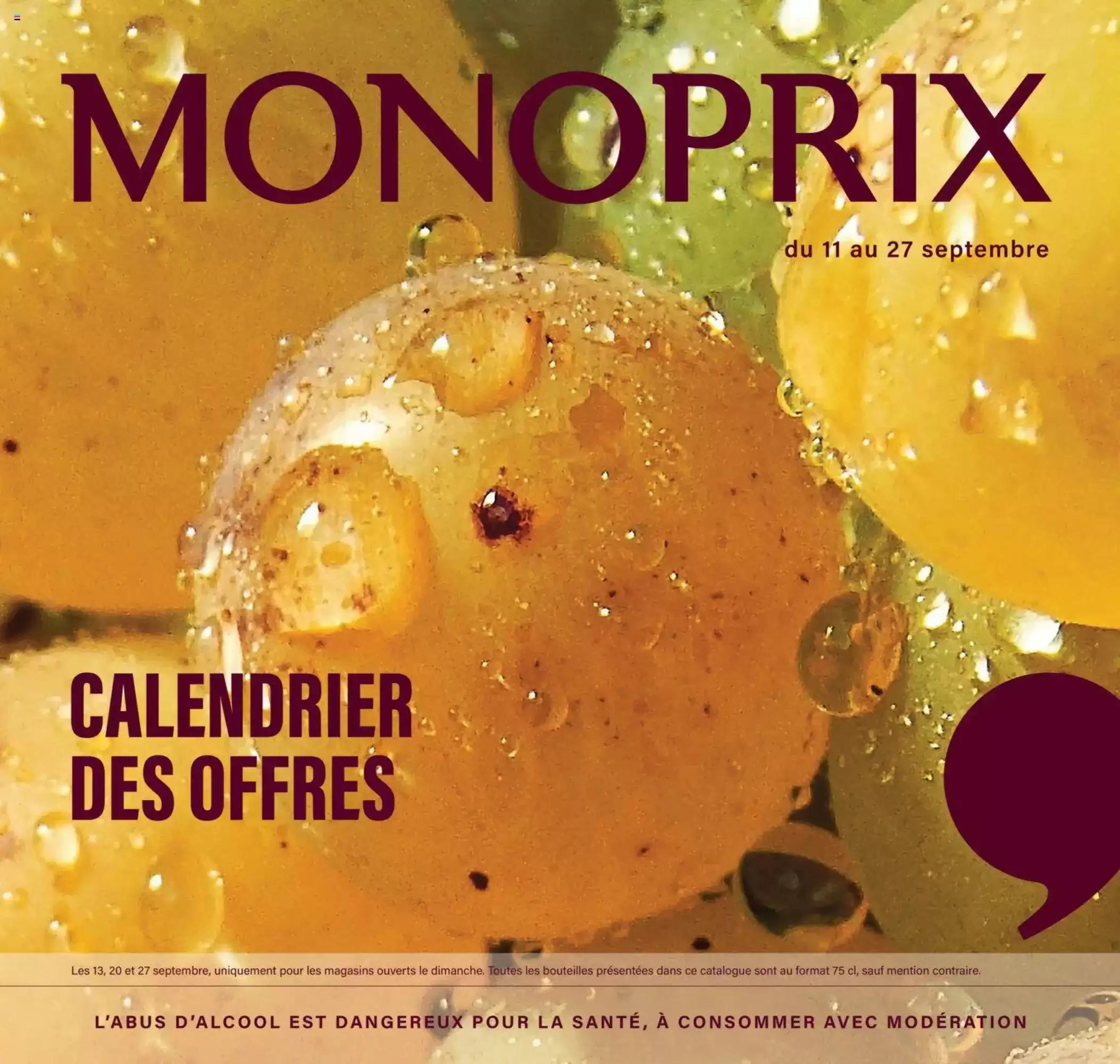 Catalogue Monoprix du 11 au 27 septembre 2026 – page 1