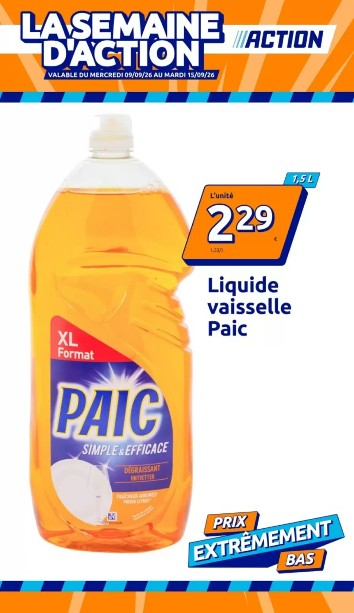 Catalogue Action du 9 au 15 septembre 2026 – page 1