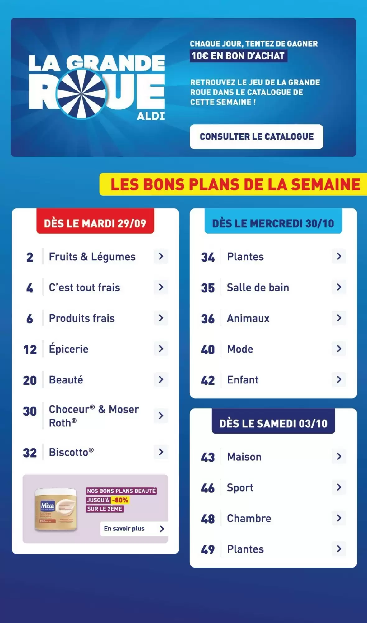 Catalogue Aldi du 29 septembre au 5 octobre 2026, page 3 sur 53