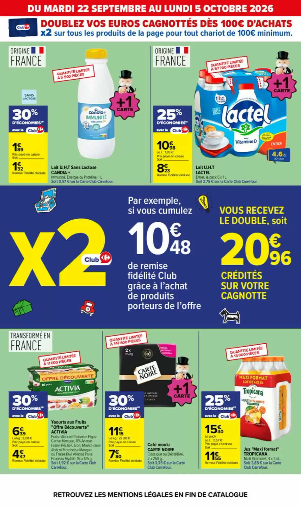 Catalogue Carrefour du 22 septembre au 5 octobre 2026, page 12 sur 87