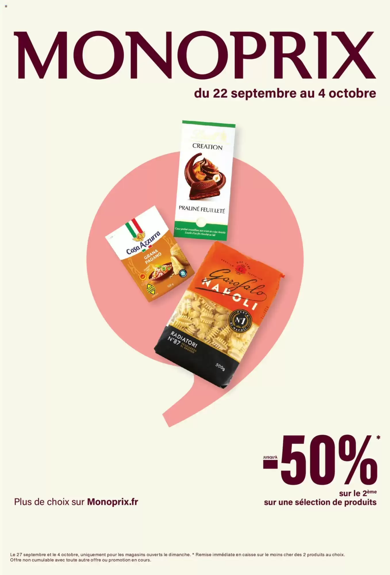 Catalogue Monoprix du 22 septembre au 4 octobre 2026, page 1 sur 64