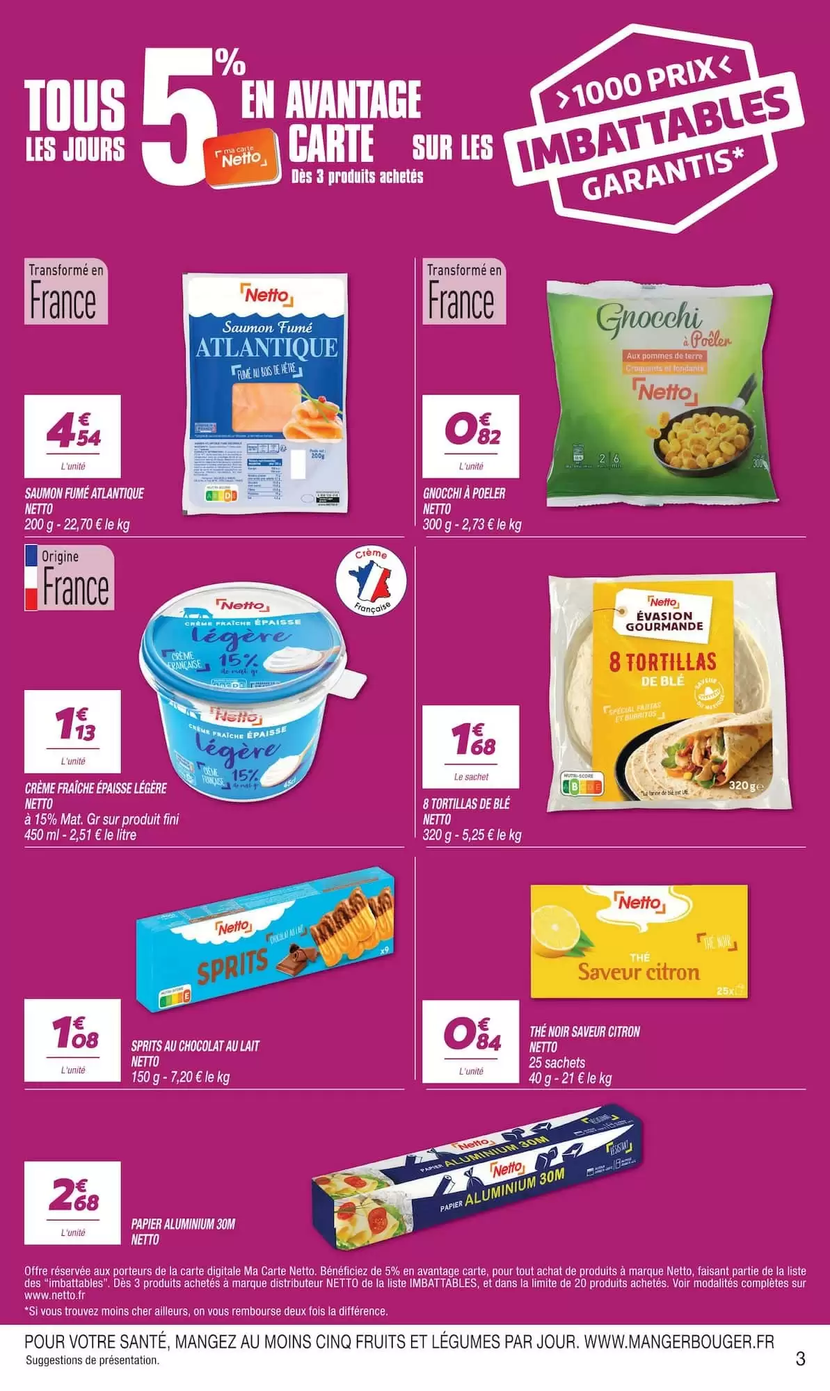 Catalogue Netto du 22 au 28 septembre 2026, page 3 sur 24