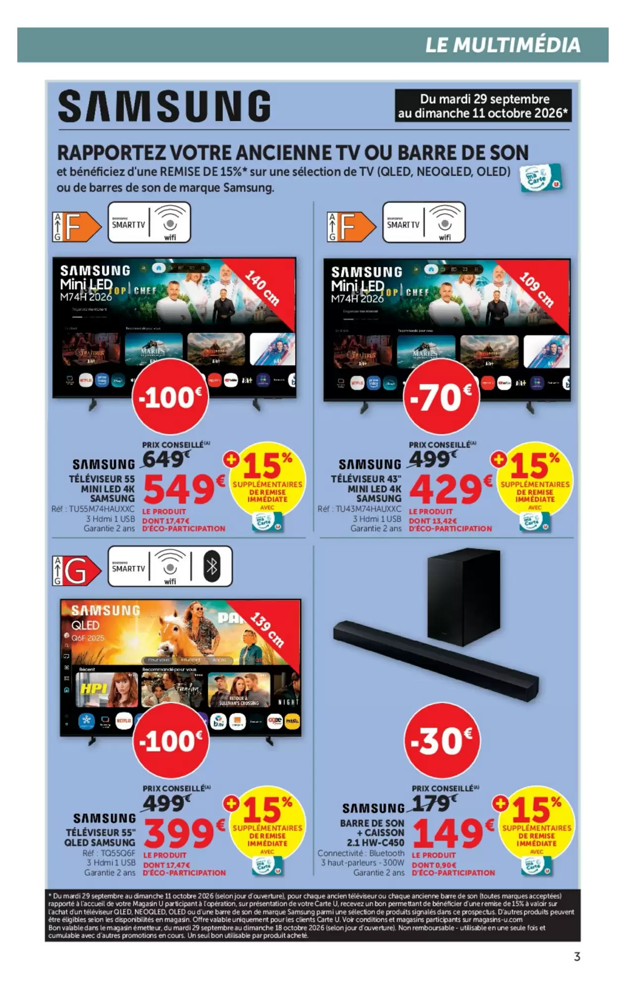 Catalogue Super U du 29 septembre au 11 octobre 2026, page 3 sur 18