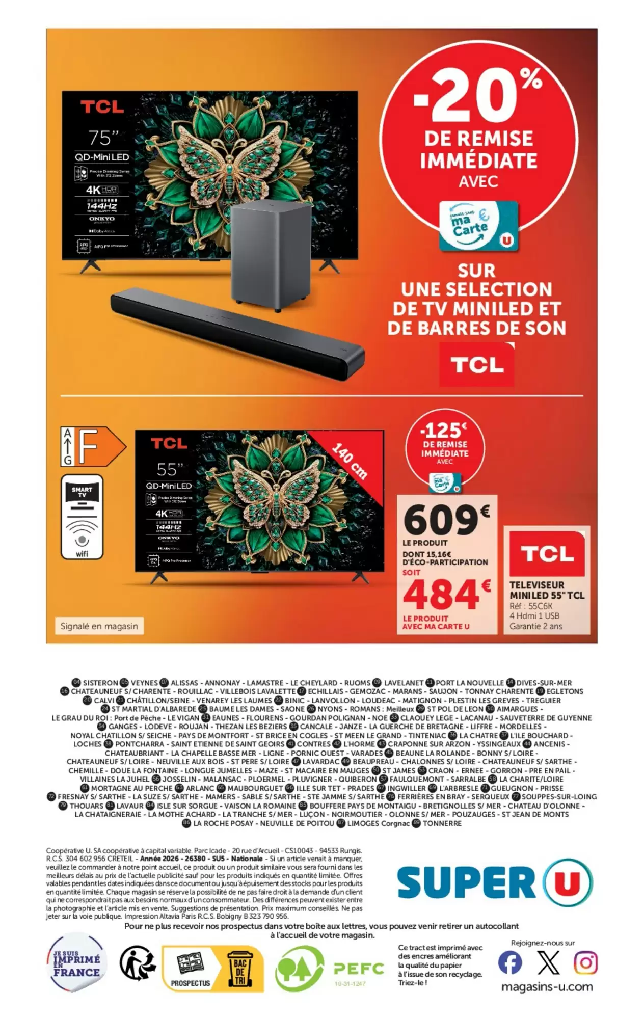 Catalogue Super U du 29 septembre au 11 octobre 2026, page 18 sur 18