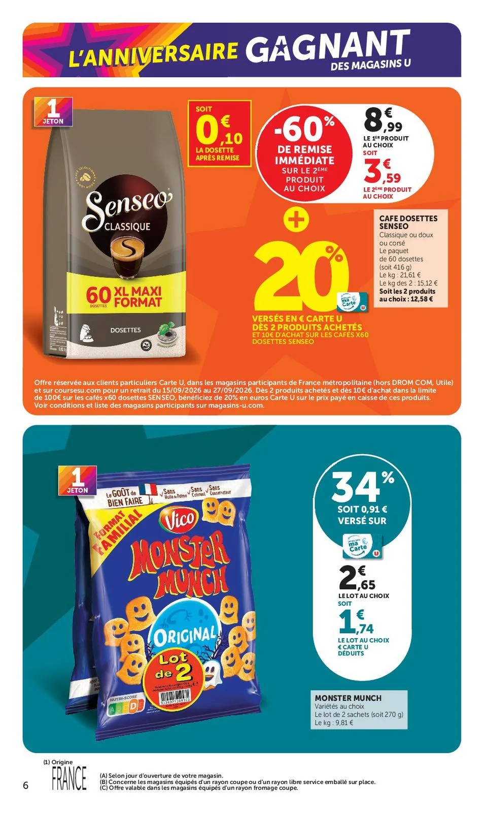 Catalogue Super U du 15 au 27 septembre 2026, page 6 sur 52