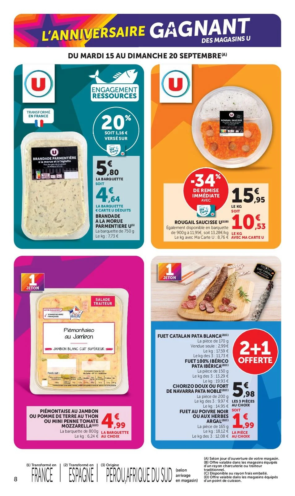 Catalogue Super U du 15 au 27 septembre 2026, page 8 sur 52