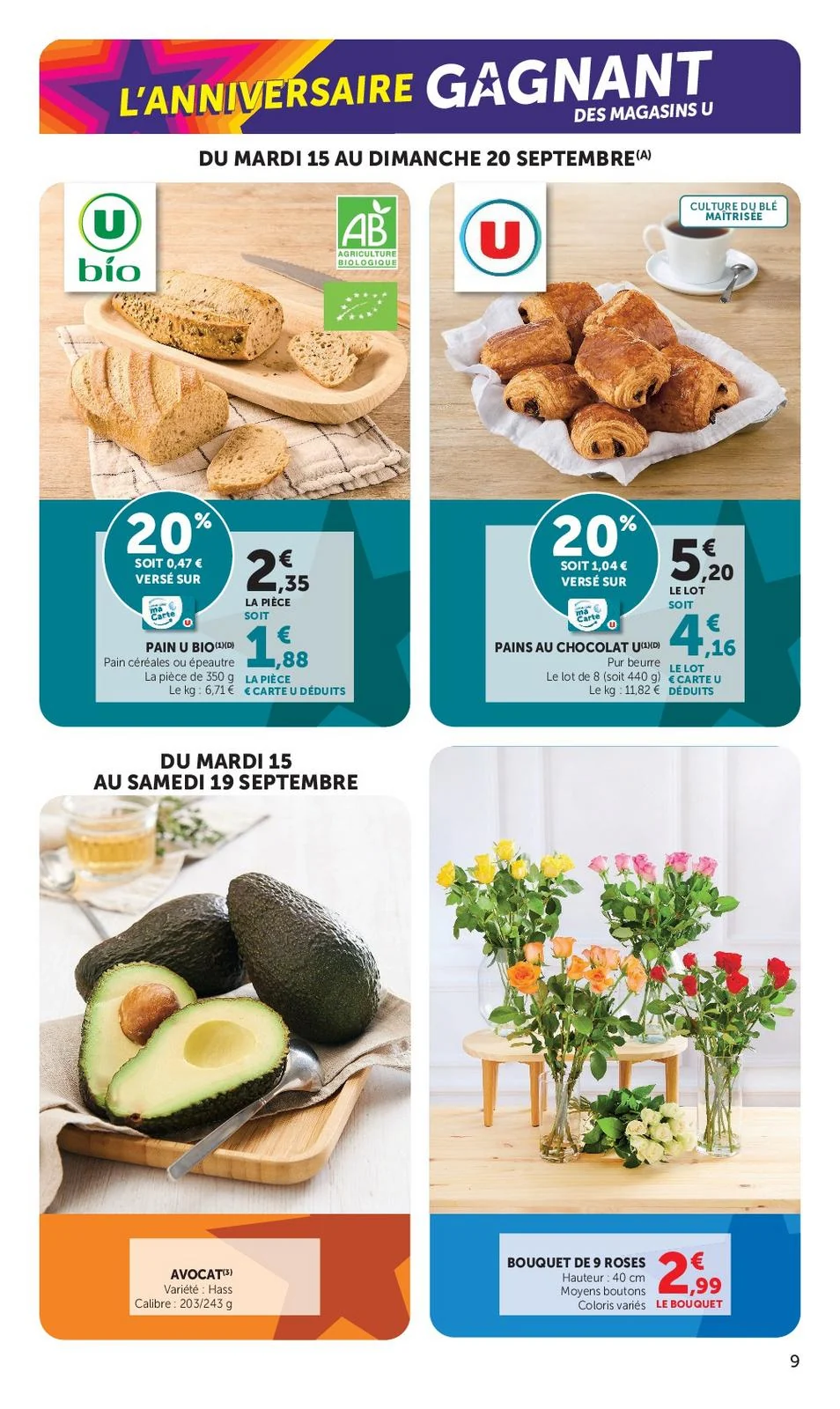 Catalogue Super U du 15 au 27 septembre 2026, page 9 sur 52