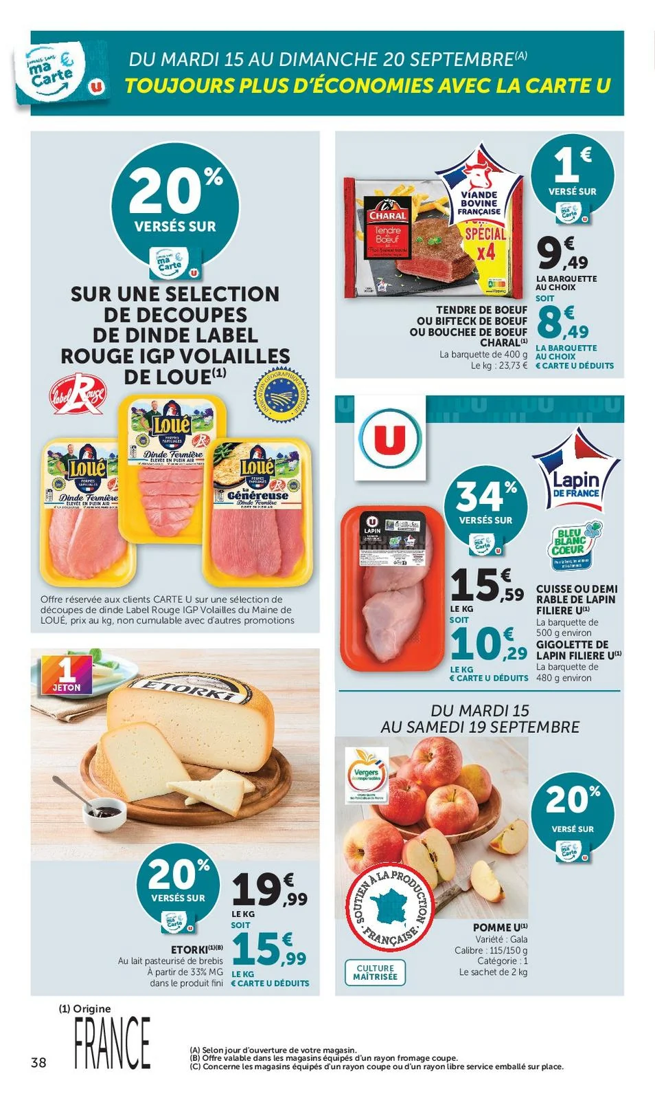 Catalogue Super U du 15 au 27 septembre 2026, page 38 sur 52